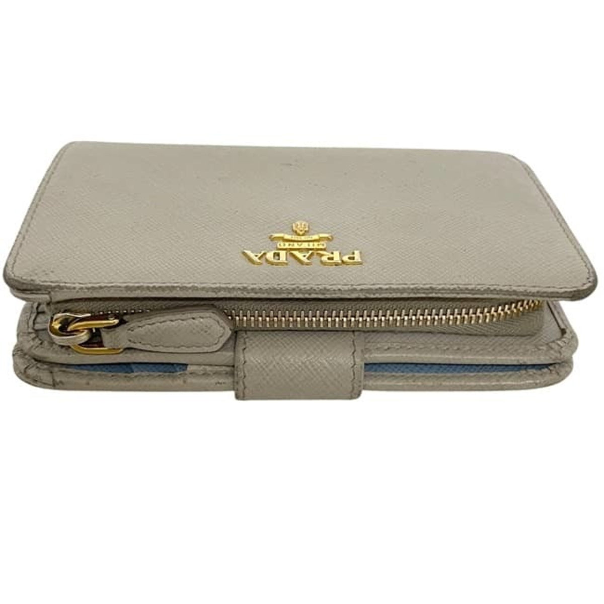 Prada Beige Saffiano Wallet (Bi-Fold) (Pre-Owned)