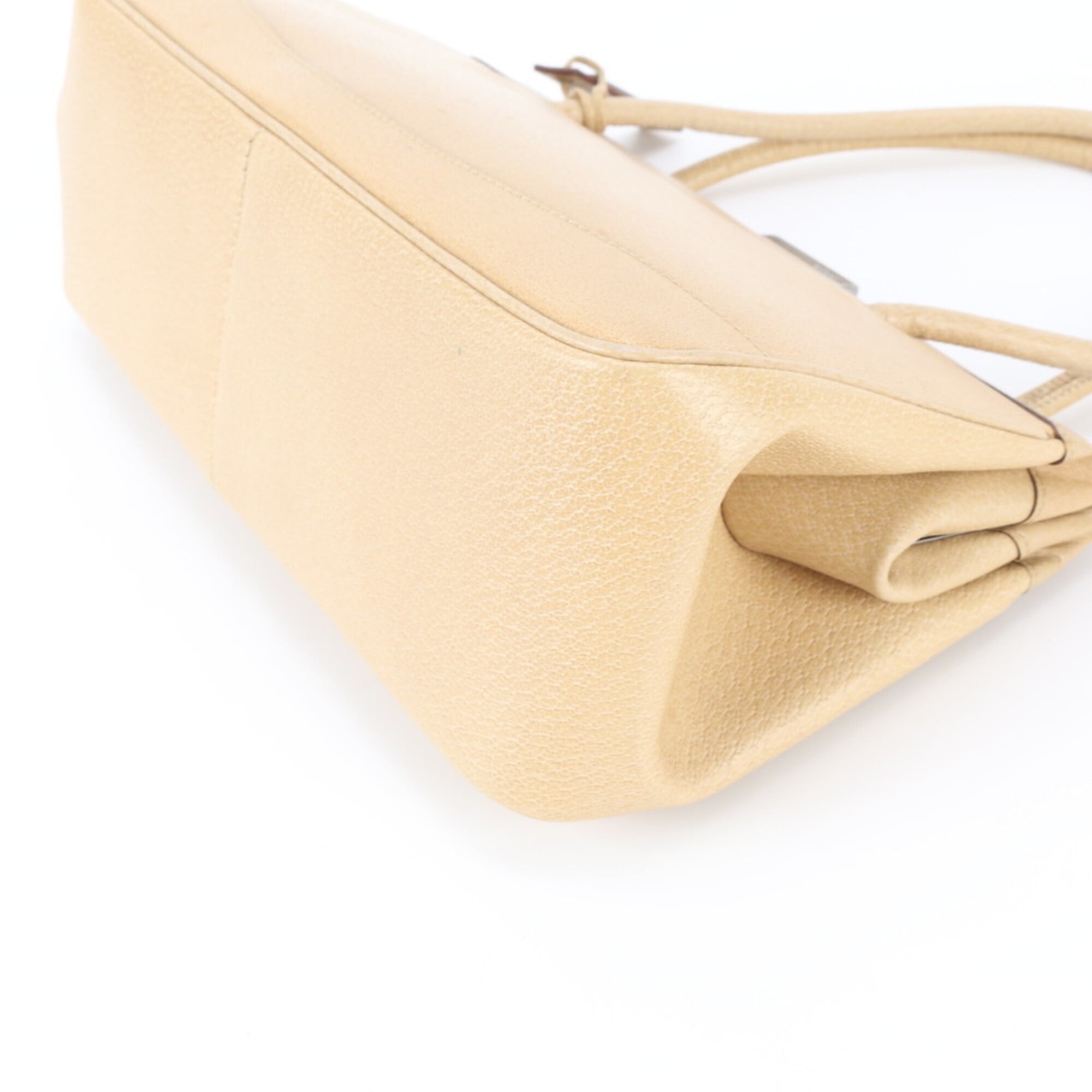 Gucci Beige Leather Handbag Tote Bag (Pre-Owned)