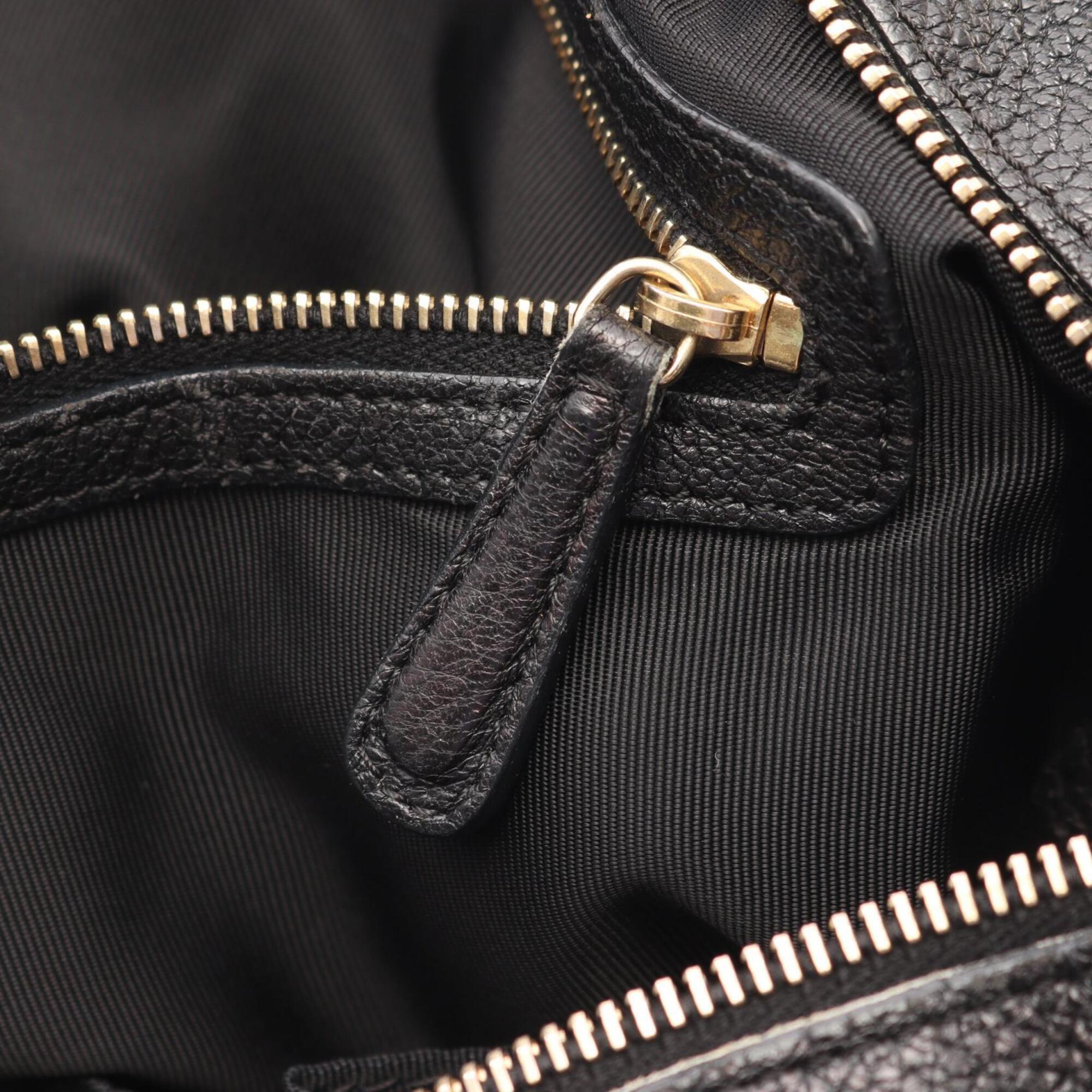 Christian Dior Black Leather Tote Bag (Pre-Owned)
