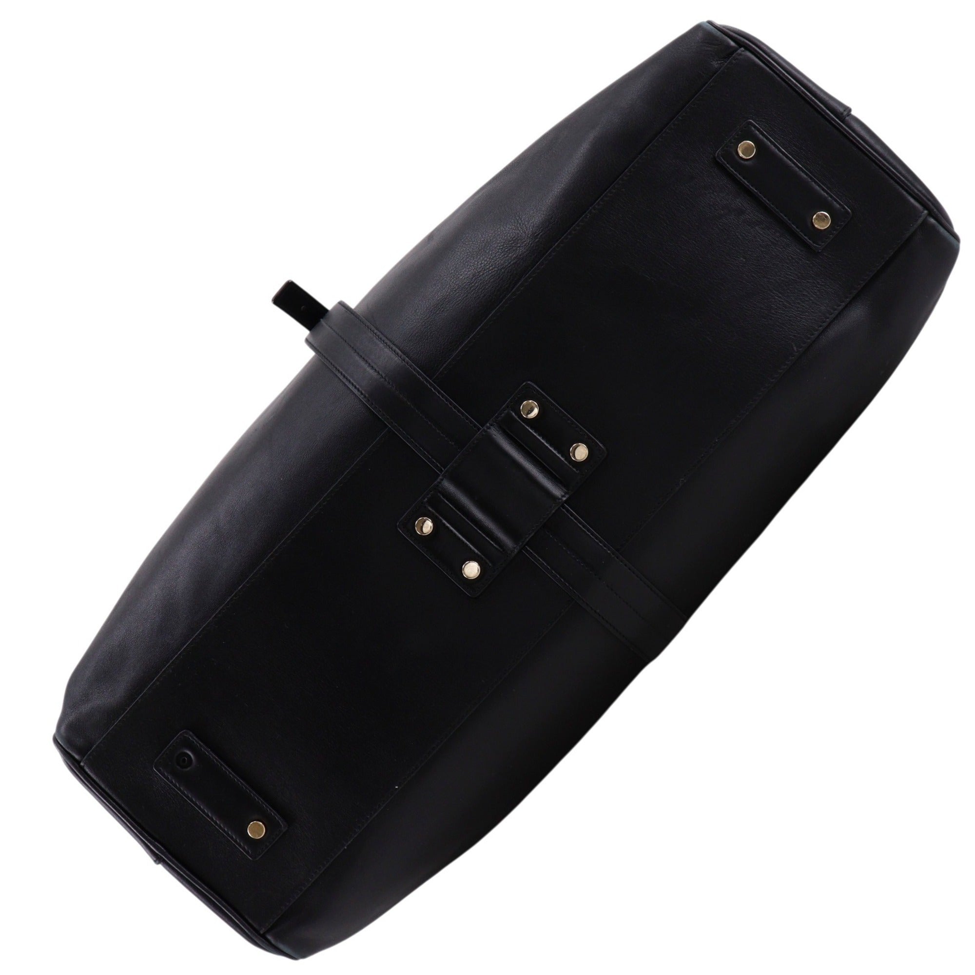 Yves Saint Laurent Black Leather Boston Bag (Pre-Owned)