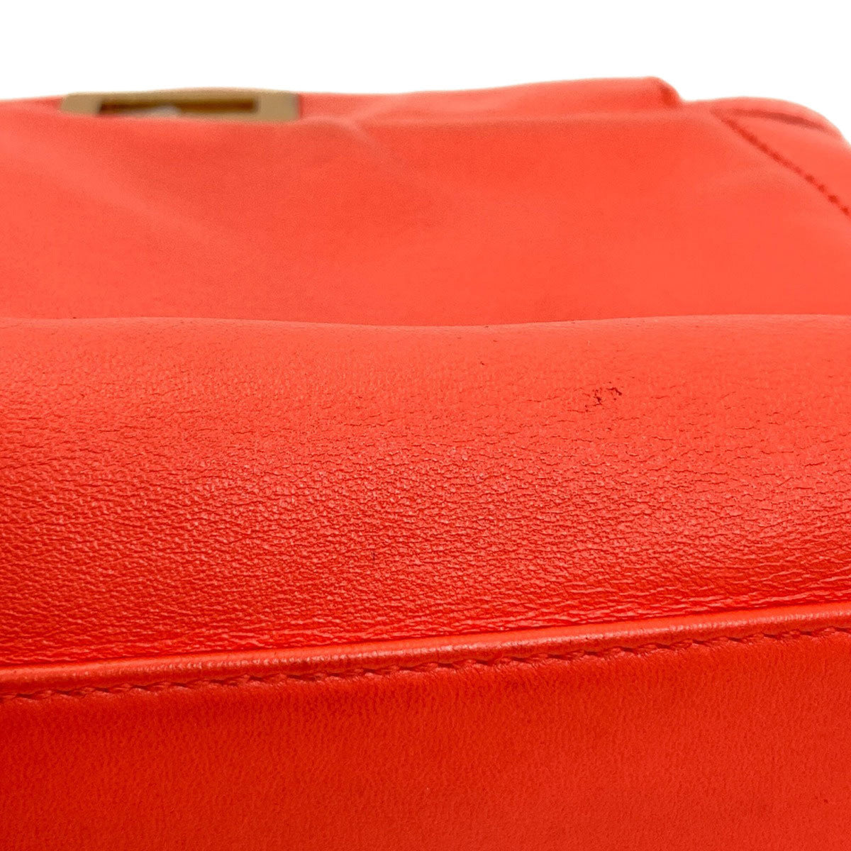 Fendi Orange Leather Handbag (Pre-Owned)