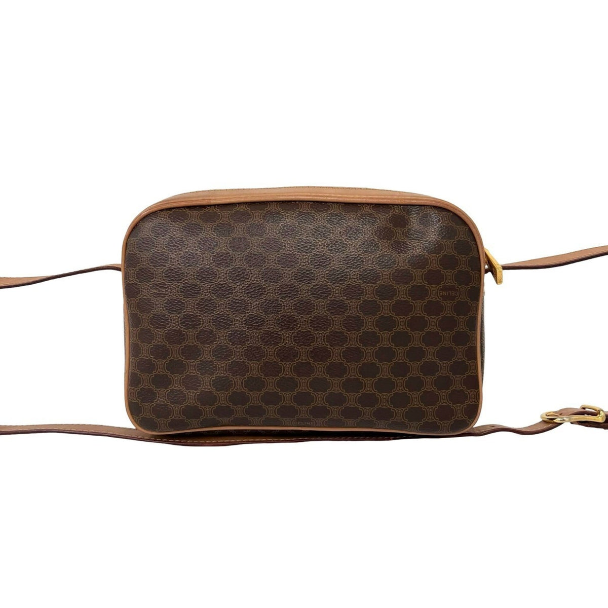 Celine Brown Pvc Leather Pochette Shoulder Bag (Pre-Owned)