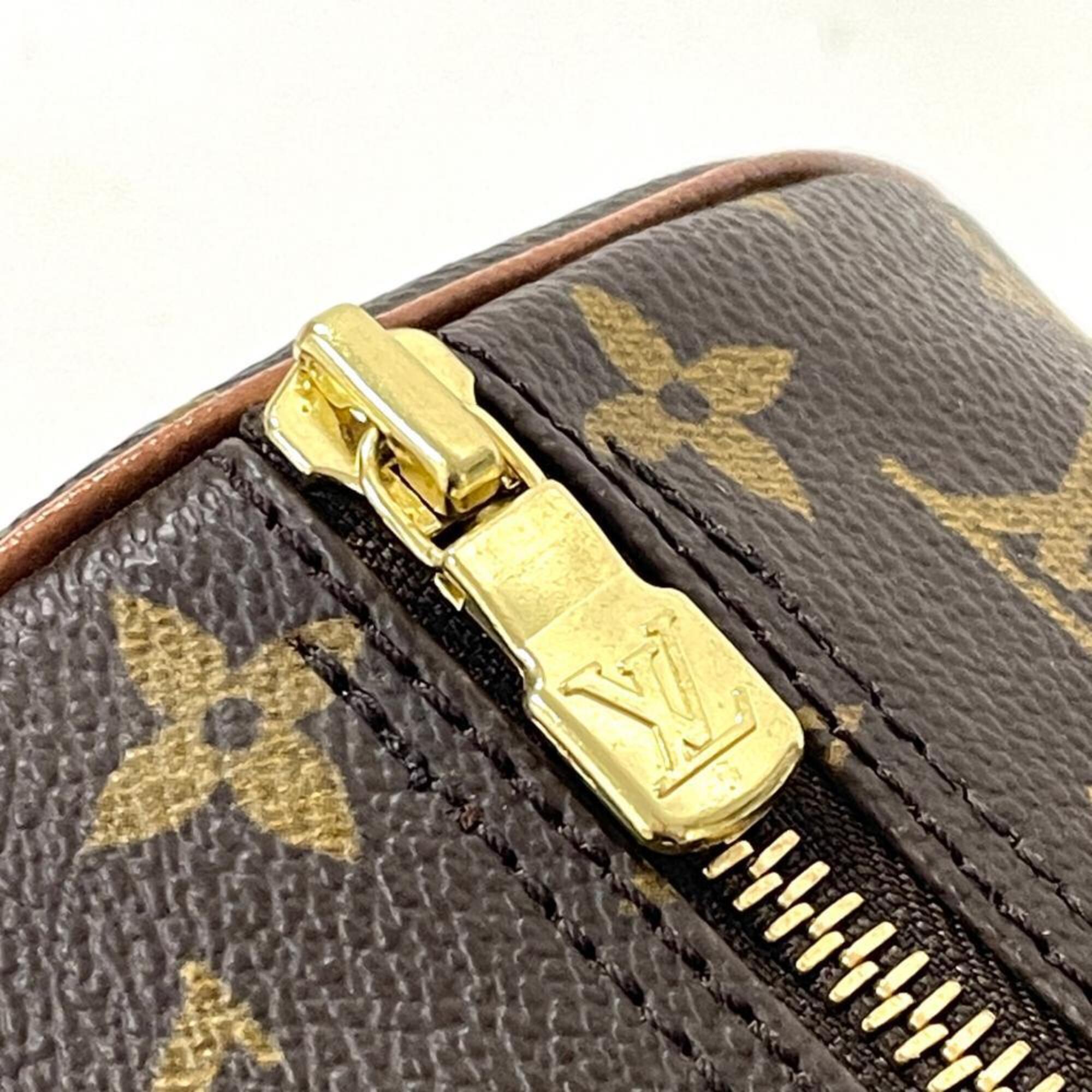 Louis Vuitton Brown Monogram Canvas Handbag Pouch (Pre-Owned)