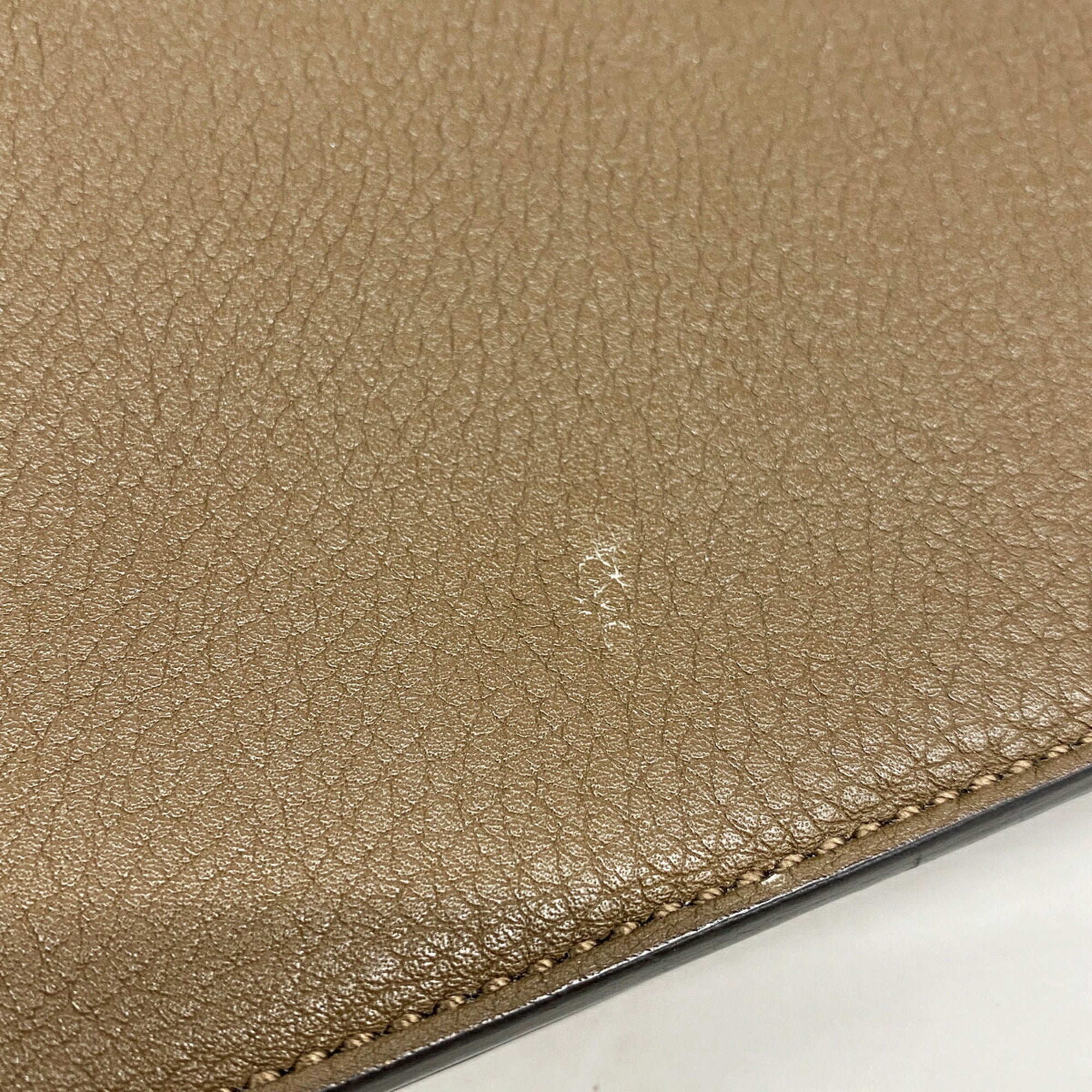 Fendi Brown Leather Shoulder Bag (Pre-Owned)