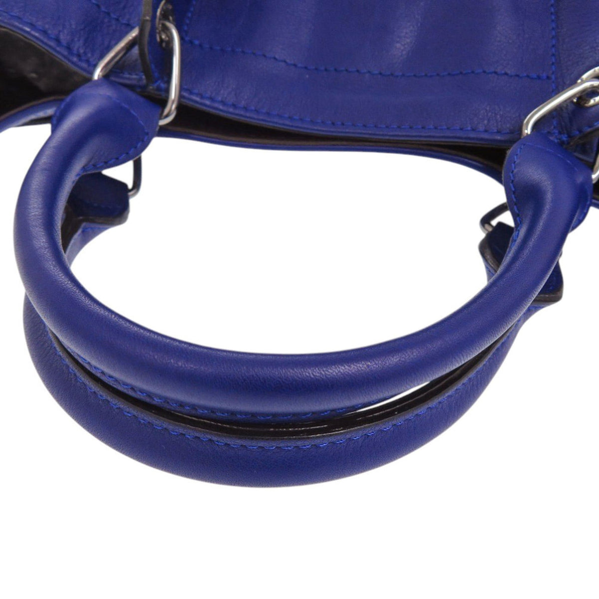 Longchamp Blue Leather Handbag (Pre-Owned)