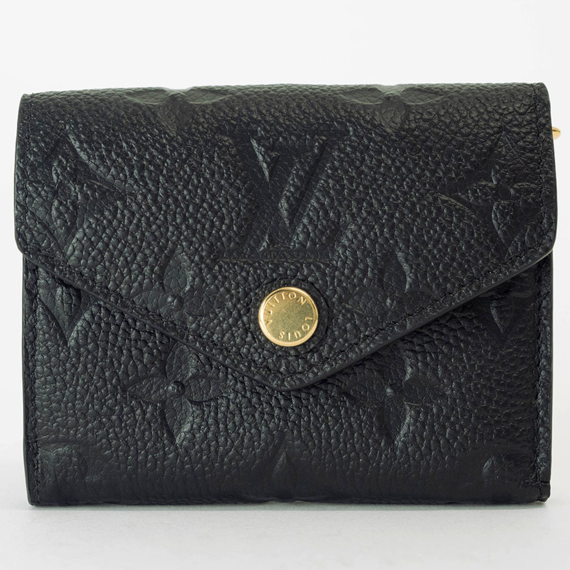 Louis Vuitton Noir Monogram Empreinte Wallet (Tri-Fold) (Pre-Owned)