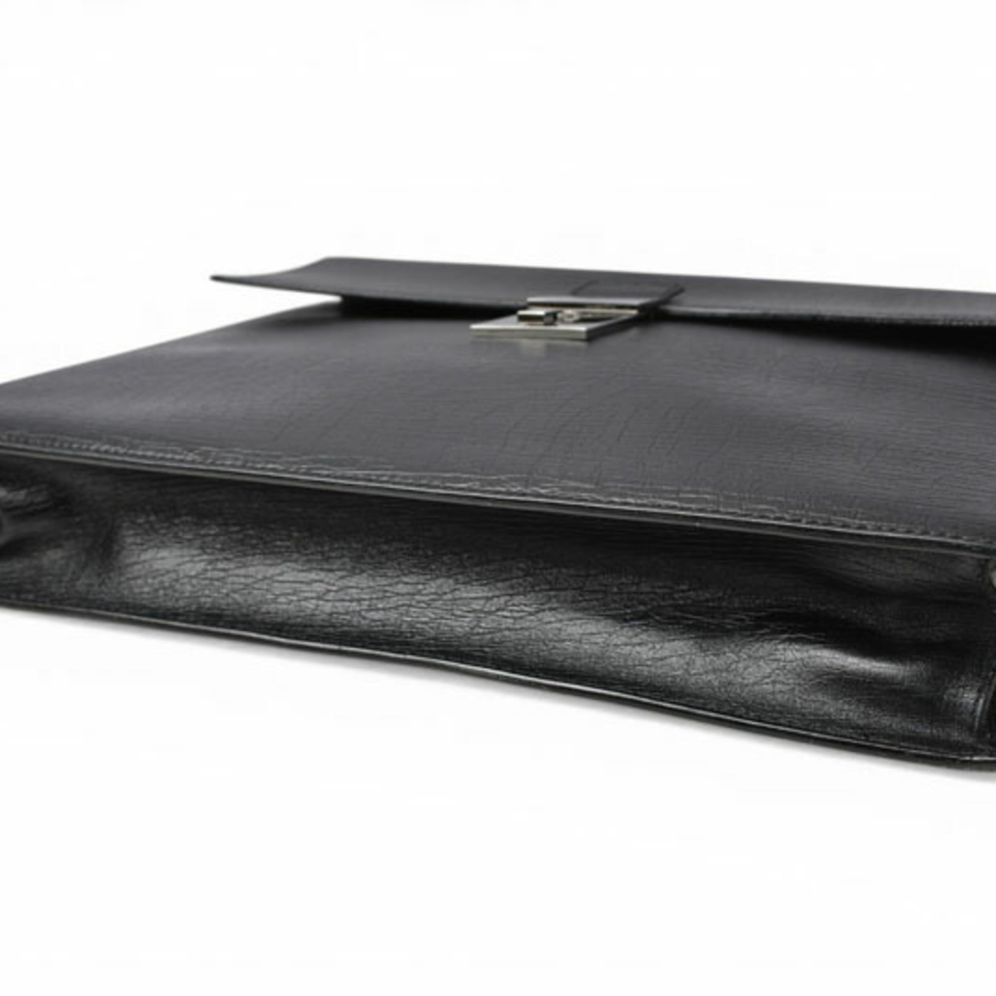 Gucci Black Leather Briefcase (Pre-Owned)