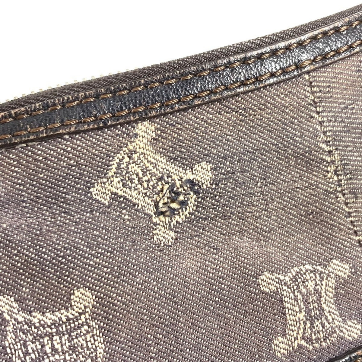 Celine Navy Denim Leather Shoulder Bag (Pre-Owned)