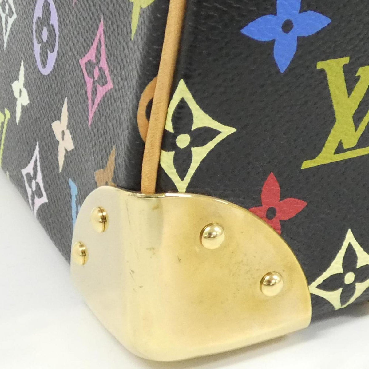 Louis Vuitton Black Multi-Color Coated Canvas Shoulder Bag (Pre-Owned)