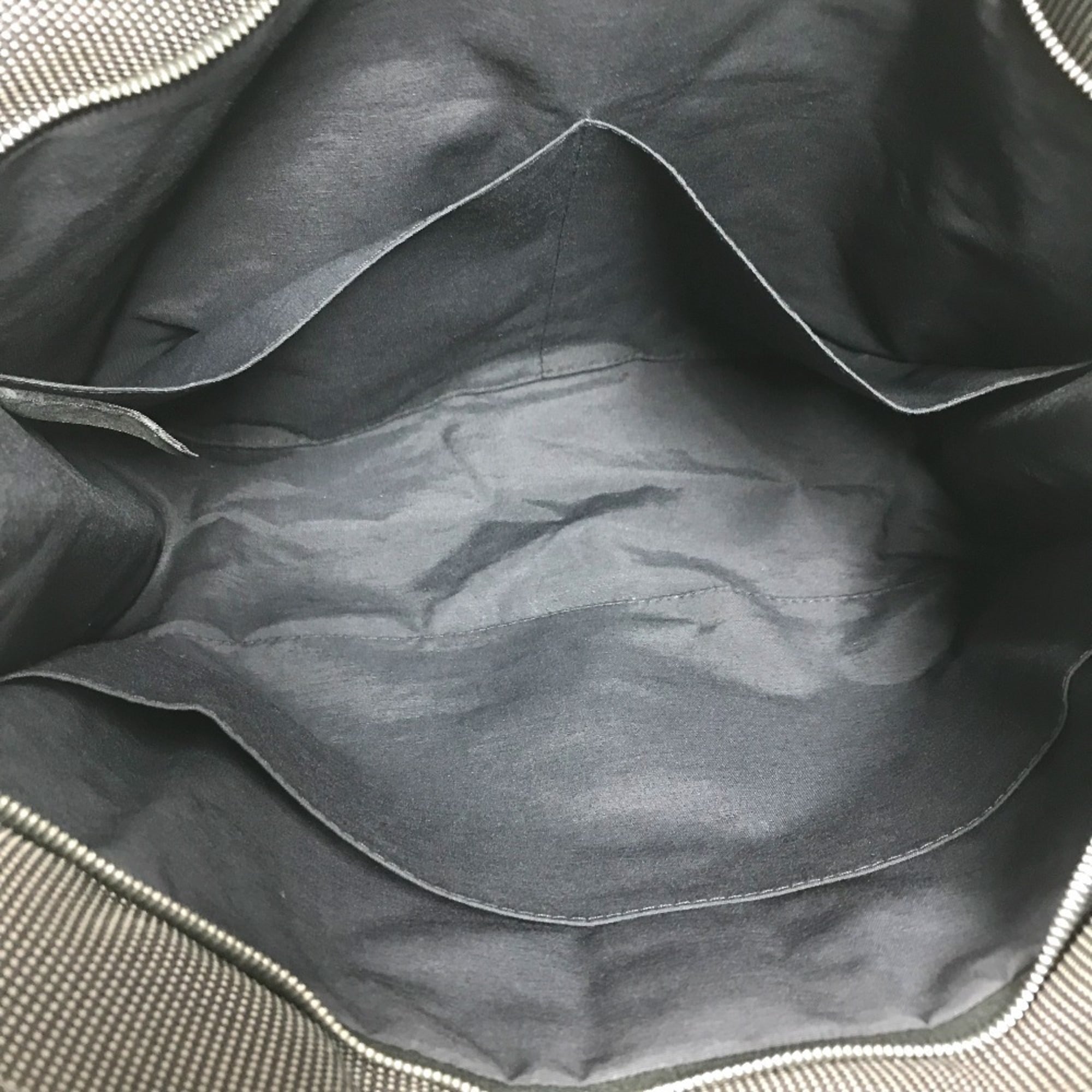 Hermes Her Line Gray Canvas Clutch Bag (Pre-Owned)