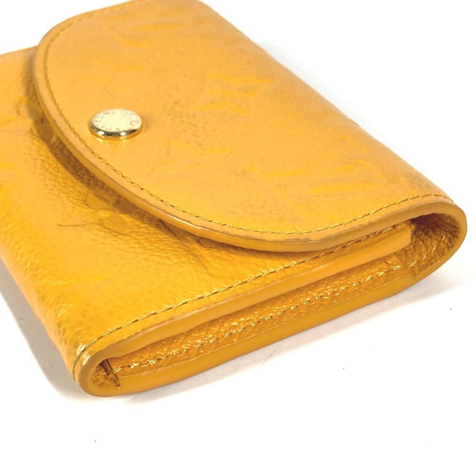 Louis Vuitton Jaune Yellow Monogram Empreinte Coin Purse/Coin Case (Pre-Owned)