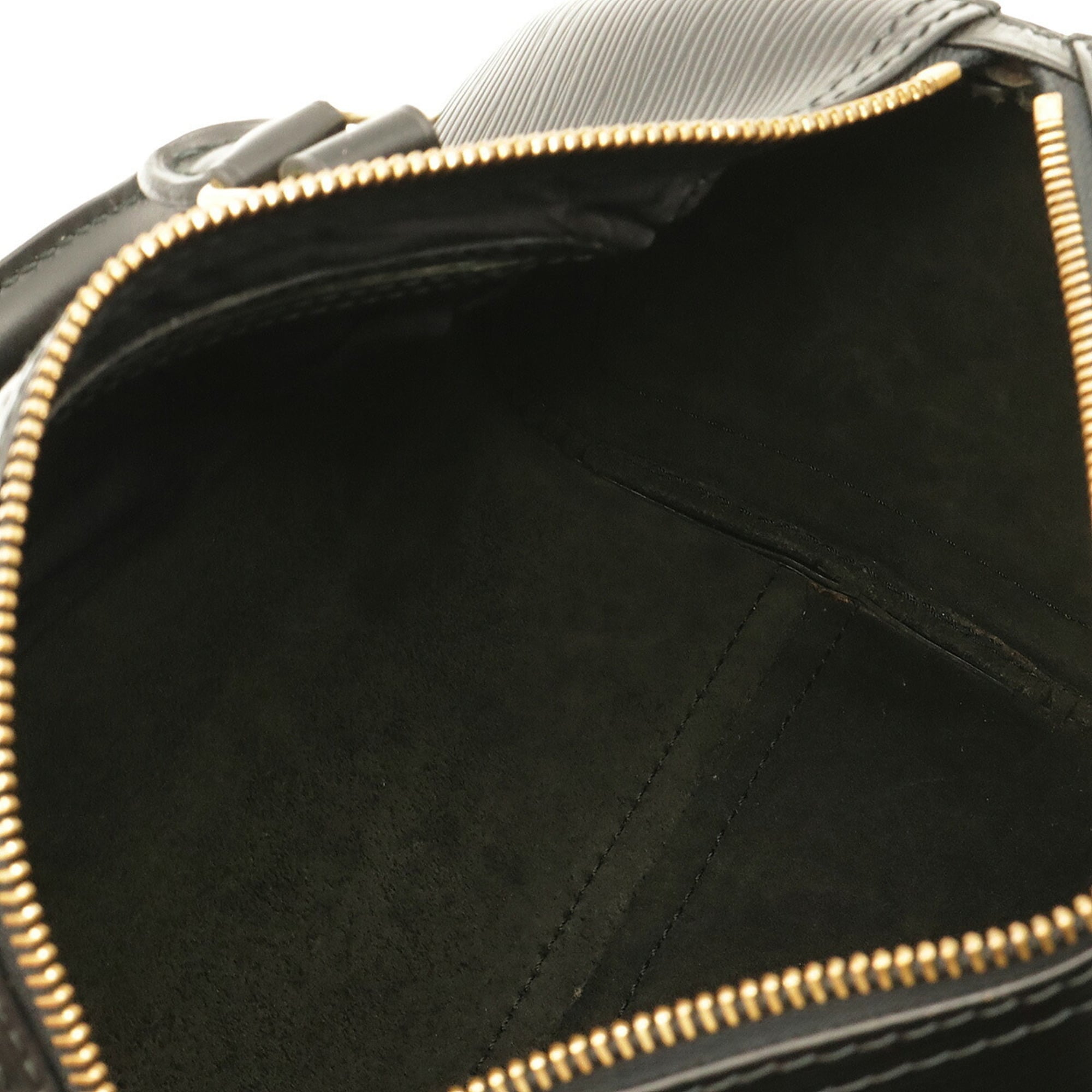 Louis Vuitton Noir Epi Leather Boston Bag Handbag (Pre-Owned)