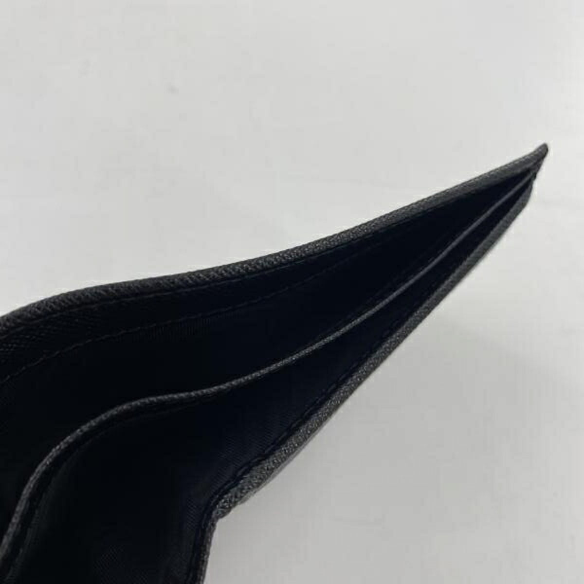 Prada Black Leather Card Wallet (Pre-Owned)