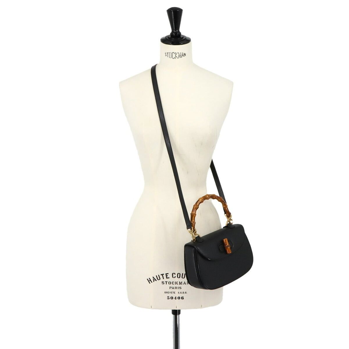 Gucci Black Leather Handbag (Pre-Owned)