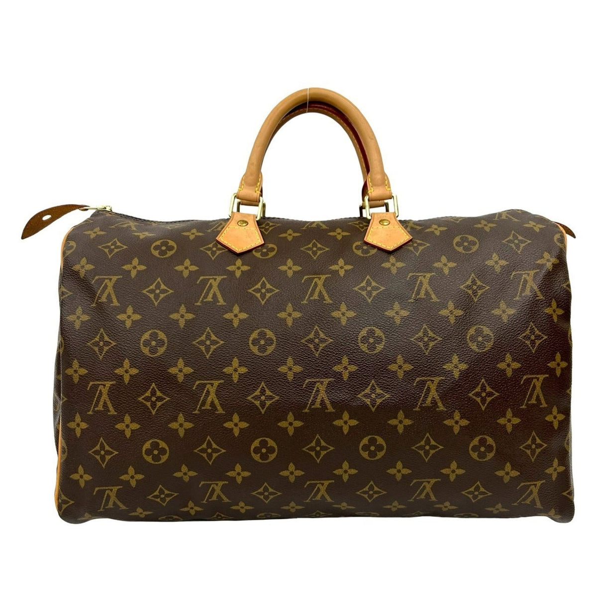 Louis Vuitton Brown Leather Pvc Boston Bag (Pre-Owned)