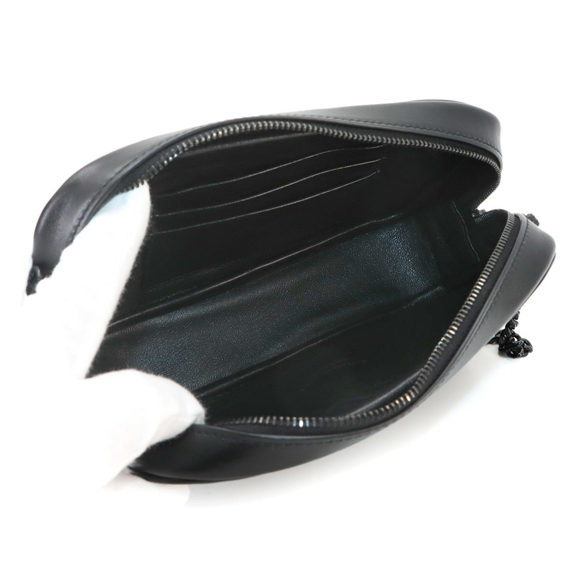 Saint Laurent Black Leather Shoulder Bag (Pre-Owned)