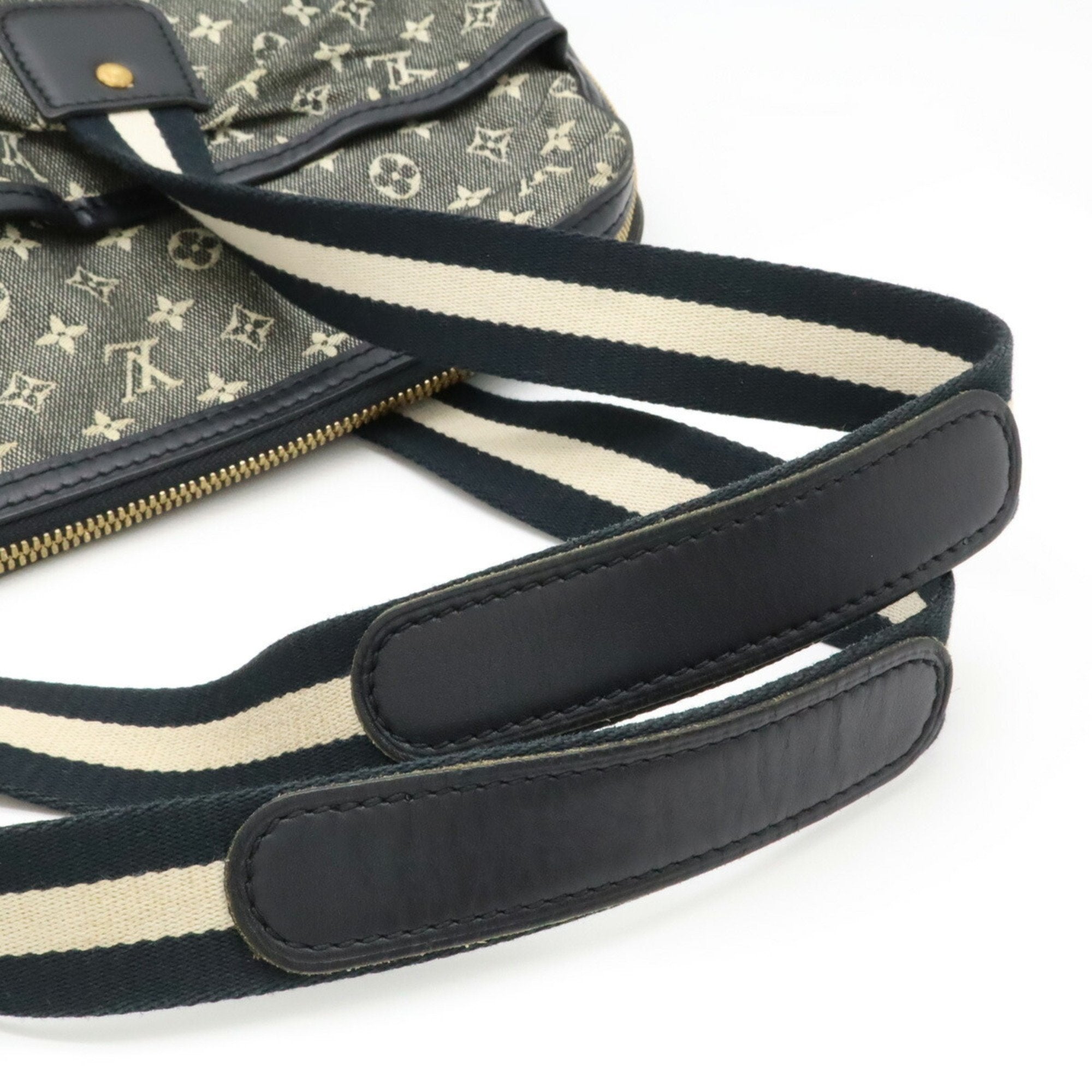 Louis Vuitton Black Noir Canvas Leather Shoulder Bag Tote Bag (Pre-Owned)
