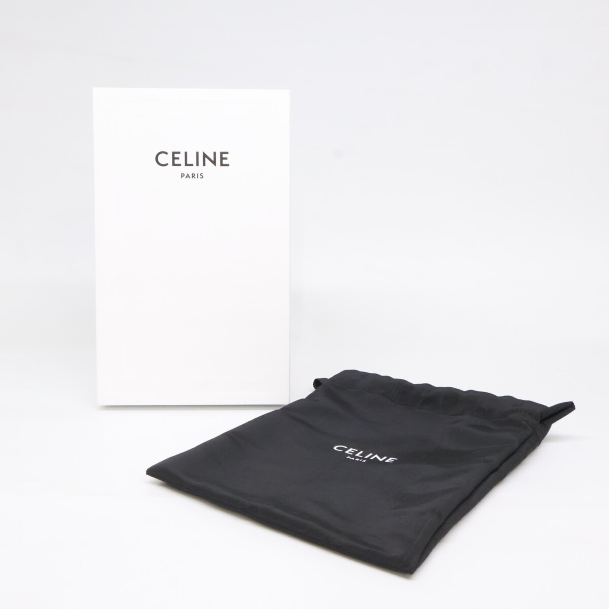 Celine Black Leather Long Wallet (Bi-Fold) (Pre-Owned)