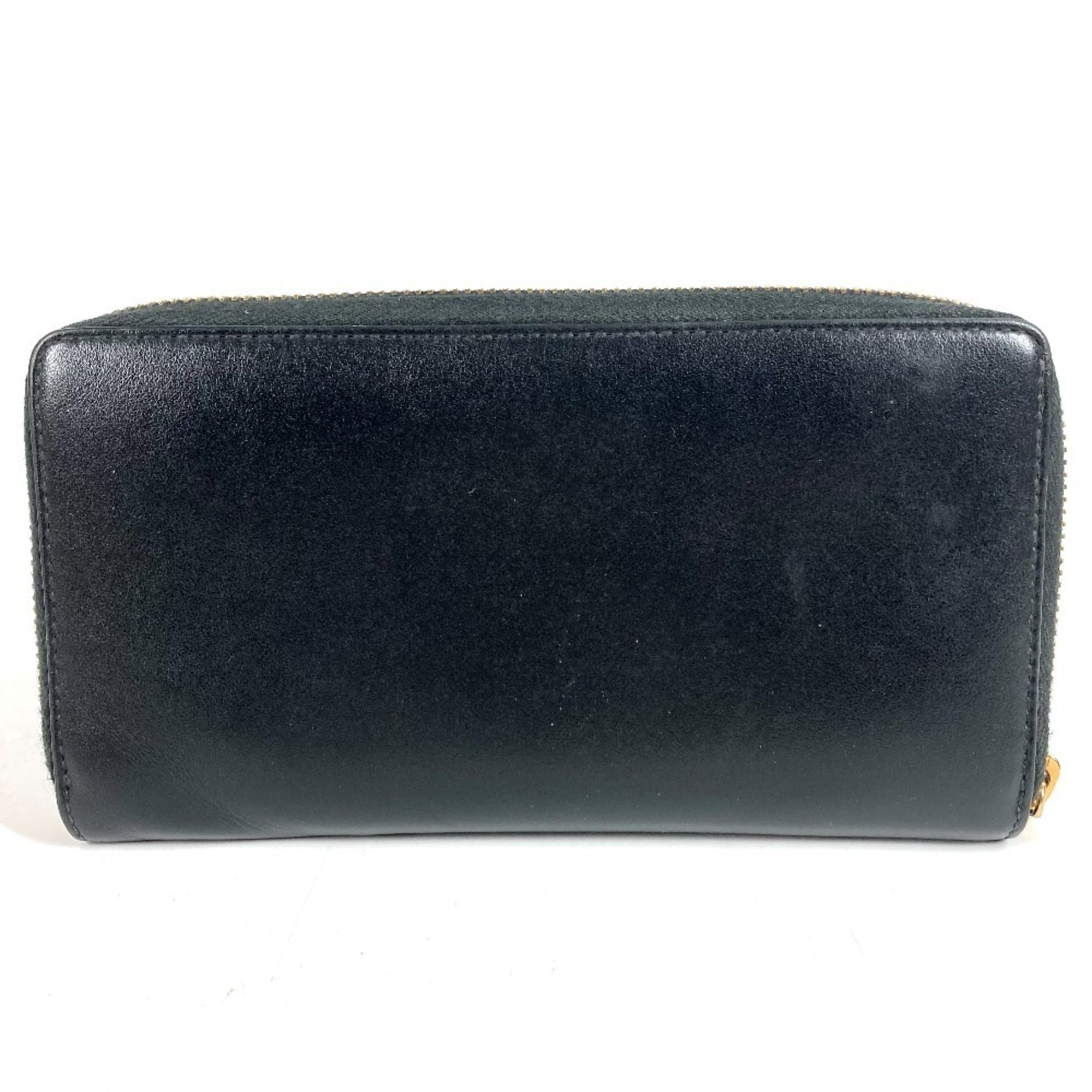 Gucci Black Leather Long Wallet (Bi-Fold) (Pre-Owned)