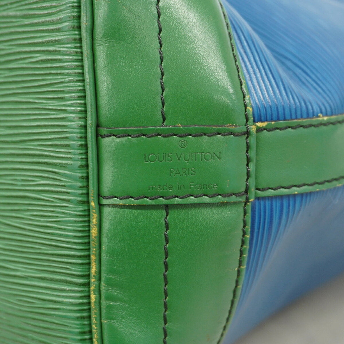 Louis Vuitton Borneo Green Toledo Blue Shoulder Bag (Pre-Owned)