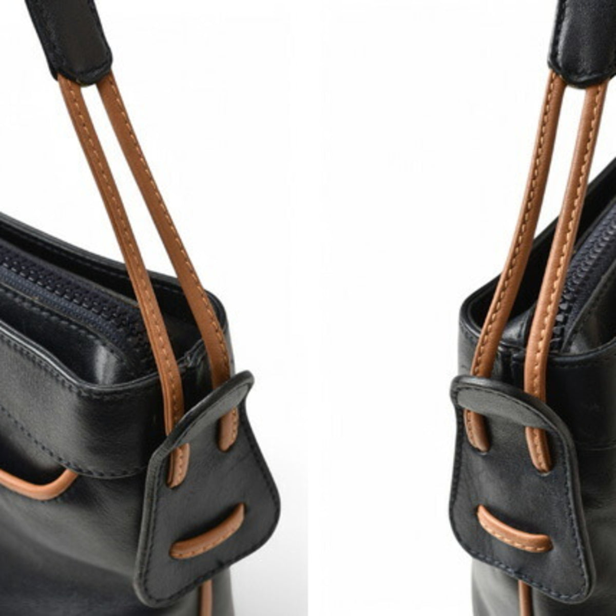 Celine Dark Navy Leather Shoulder Bag (Pre-Owned)