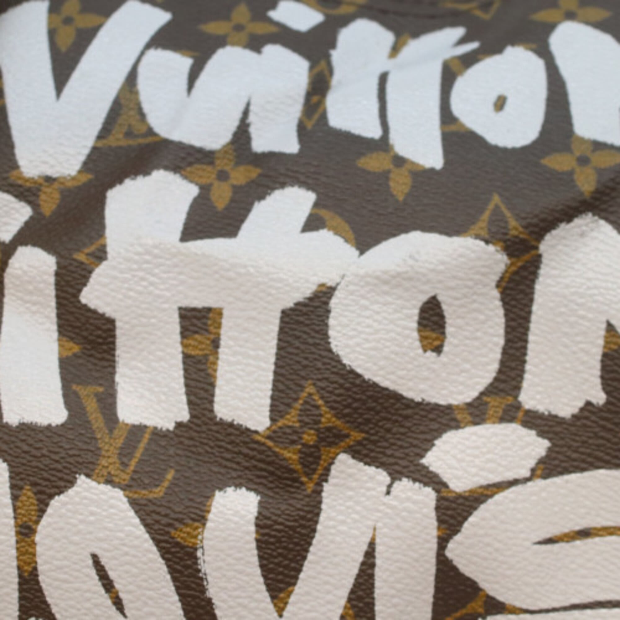 Louis Vuitton Monogram White Monogram Graffiti Boston Bag (Pre-Owned)