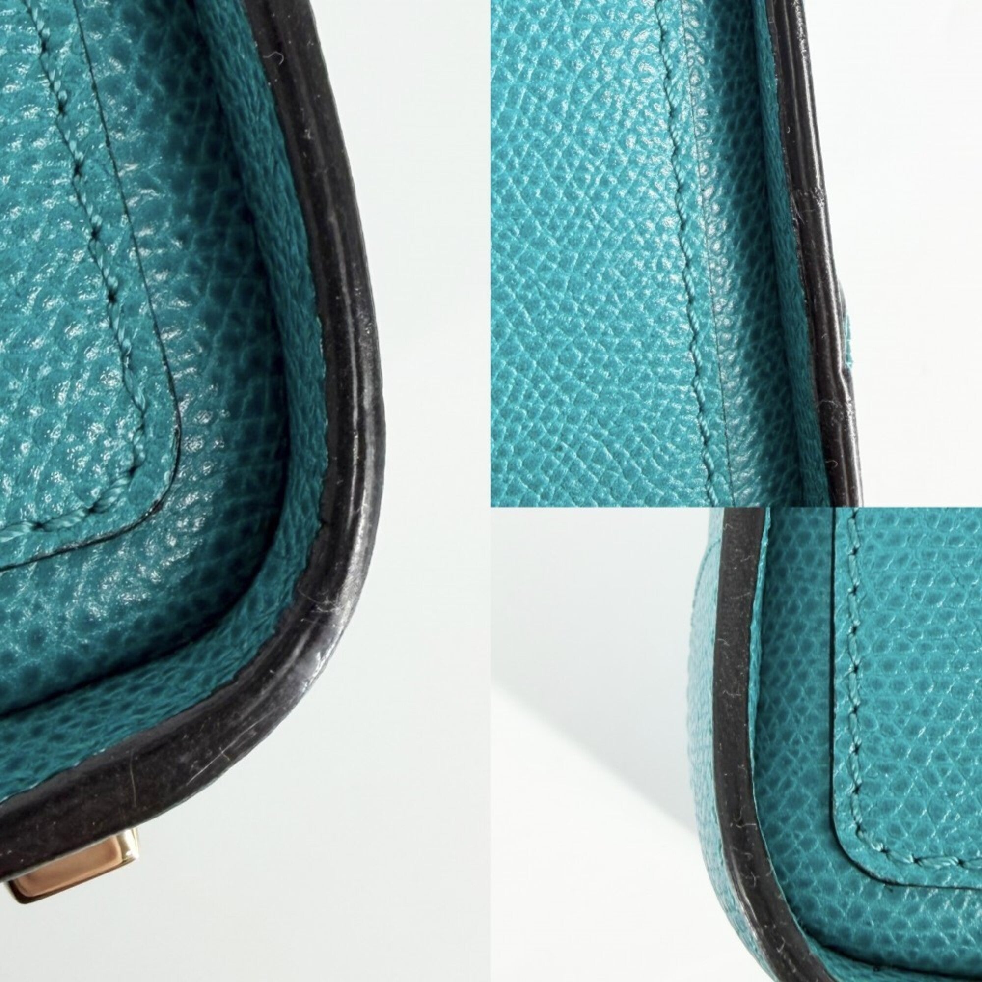 Valextra Green Leather Handbag (Pre-Owned)