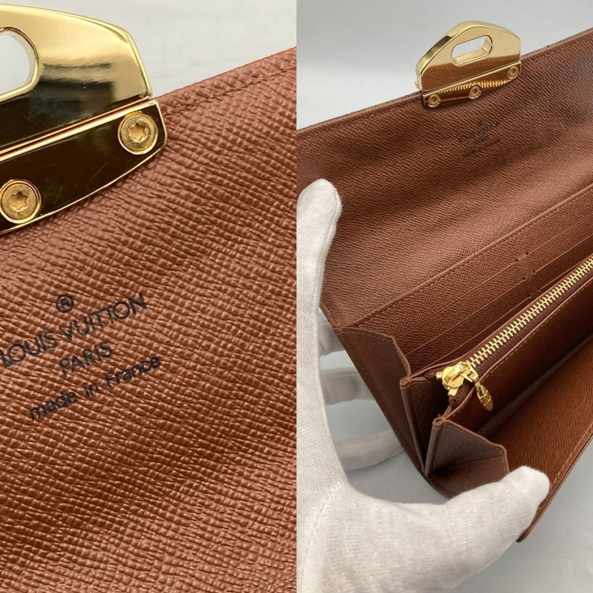 Louis Vuitton Monogram Brown Pvc Long Wallet (Bi-Fold) (Pre-Owned)