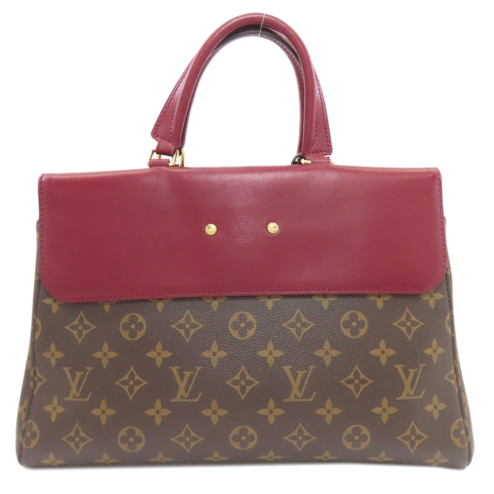 Louis Vuitton Bordeaux Brown Monogram Handbag (Pre-Owned)
