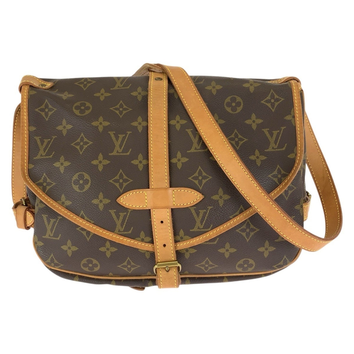 Louis Vuitton Brown Monogram Pvc Messenger Bag Shoulder Bag (Pre-Owned)