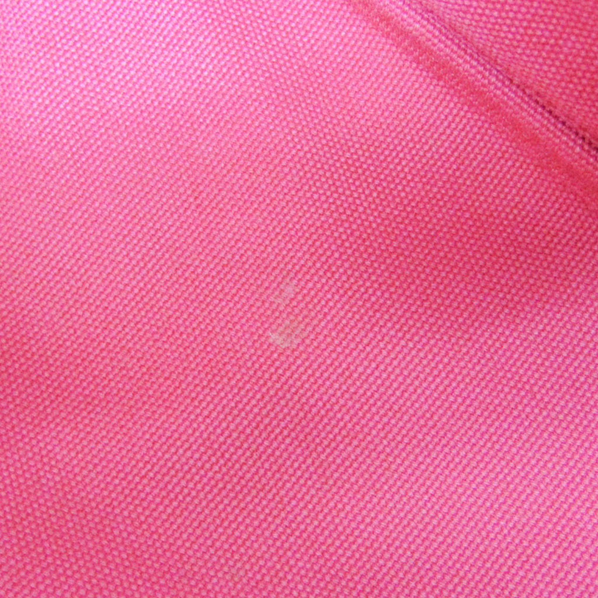 Prada Canapa Pink Canapa Shoulder Bag Tote Bag (Pre-Owned)