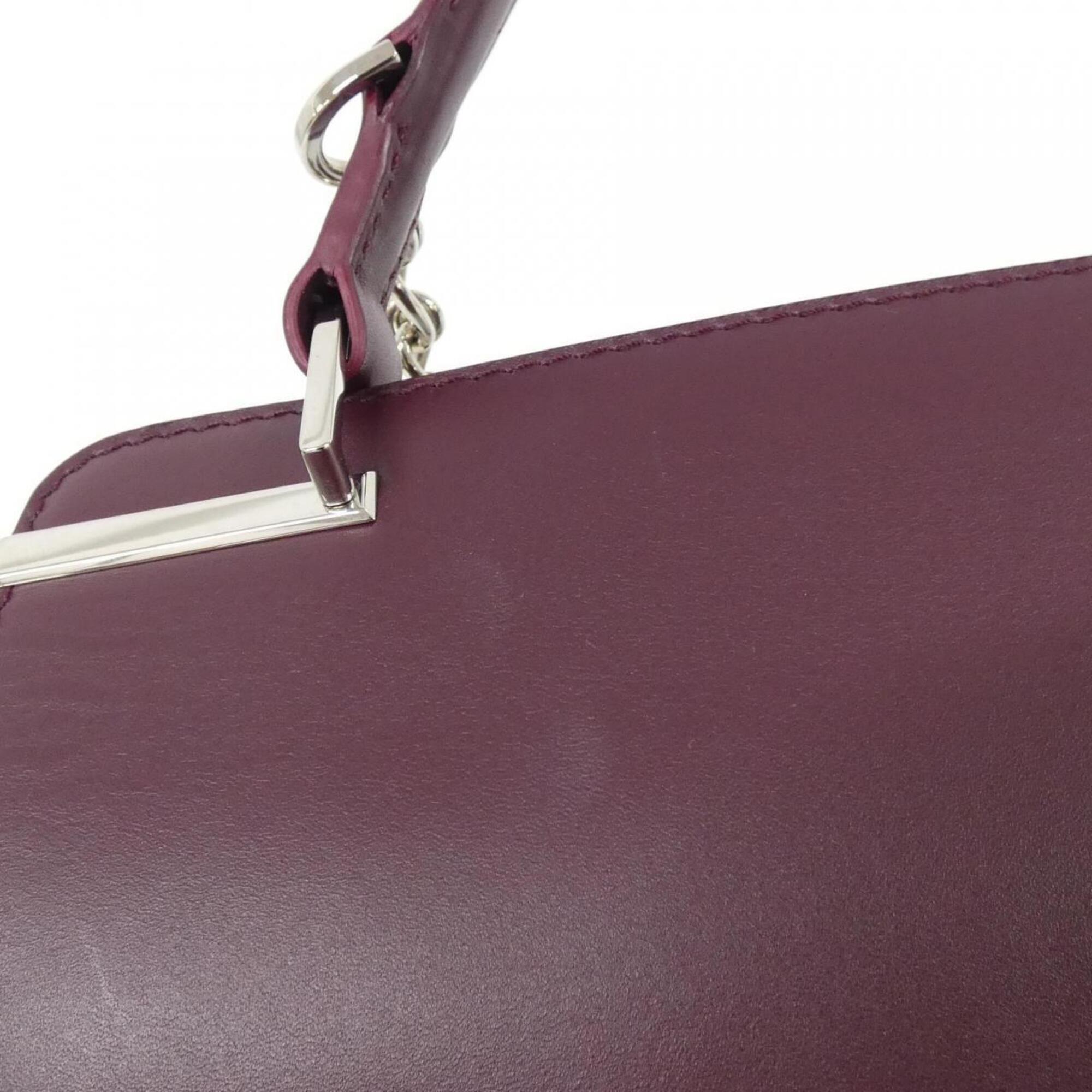 Cartier Bordeaux Leather Handbag (Pre-Owned)
