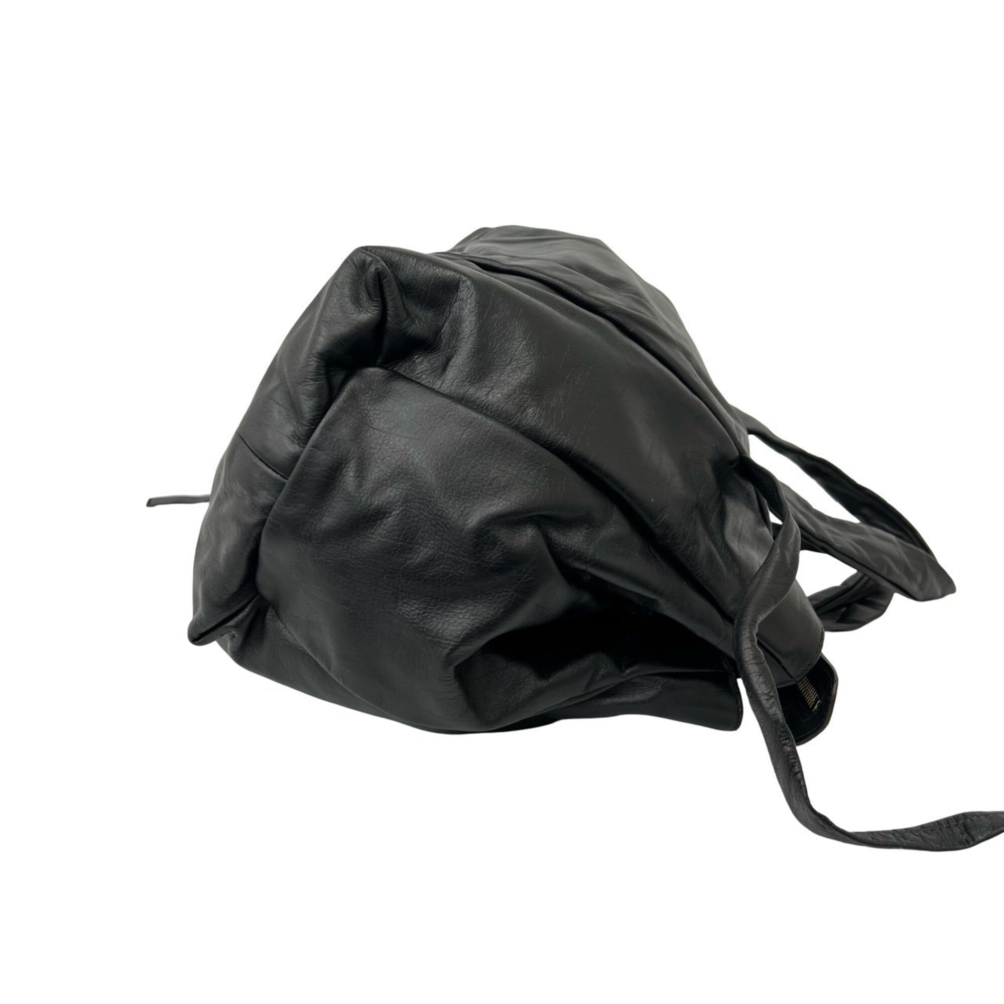 Gucci Black Leather Boston Bag Handbag (Pre-Owned)