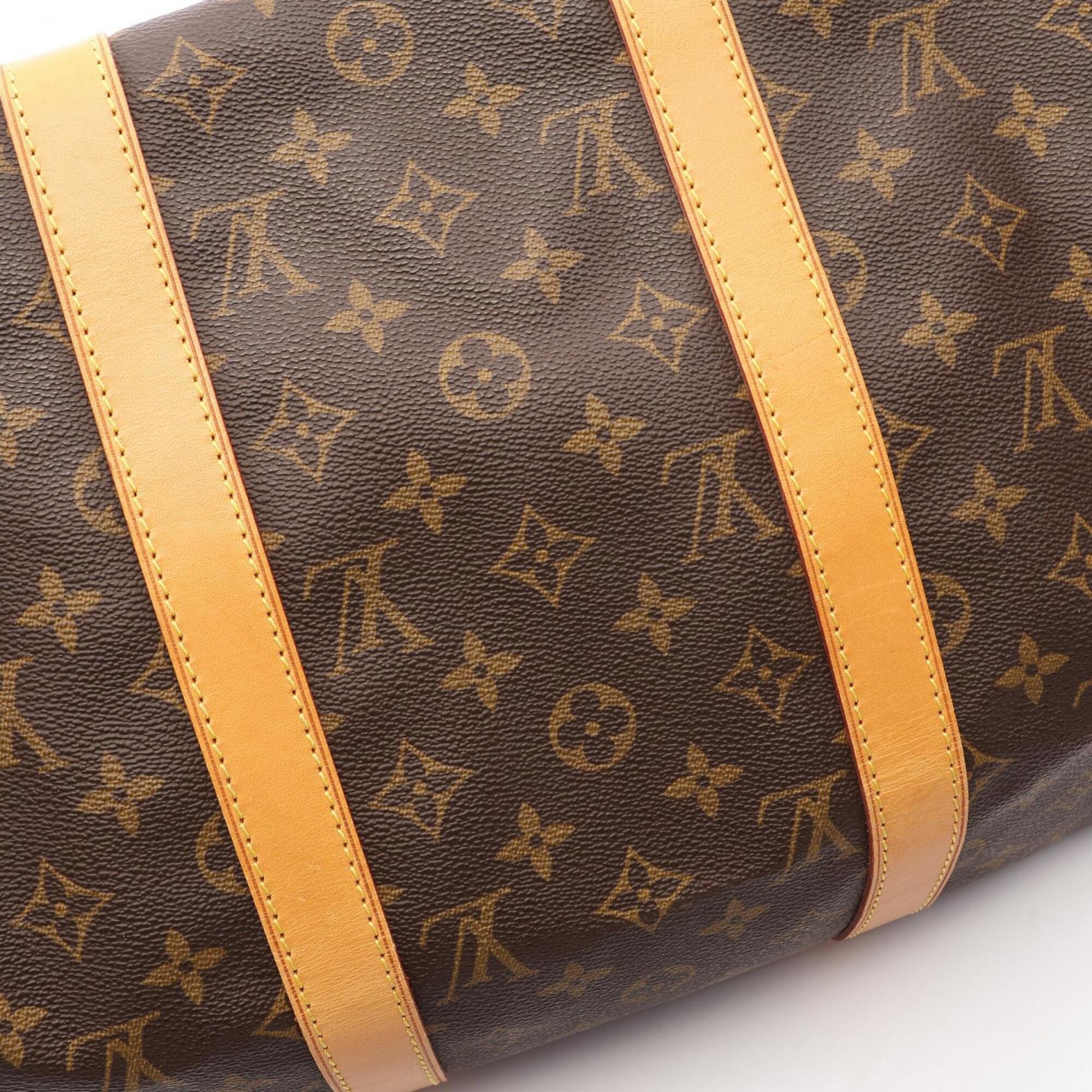 Louis Vuitton Brown Pvc Leather Boston Bag Handbag (Pre-Owned)