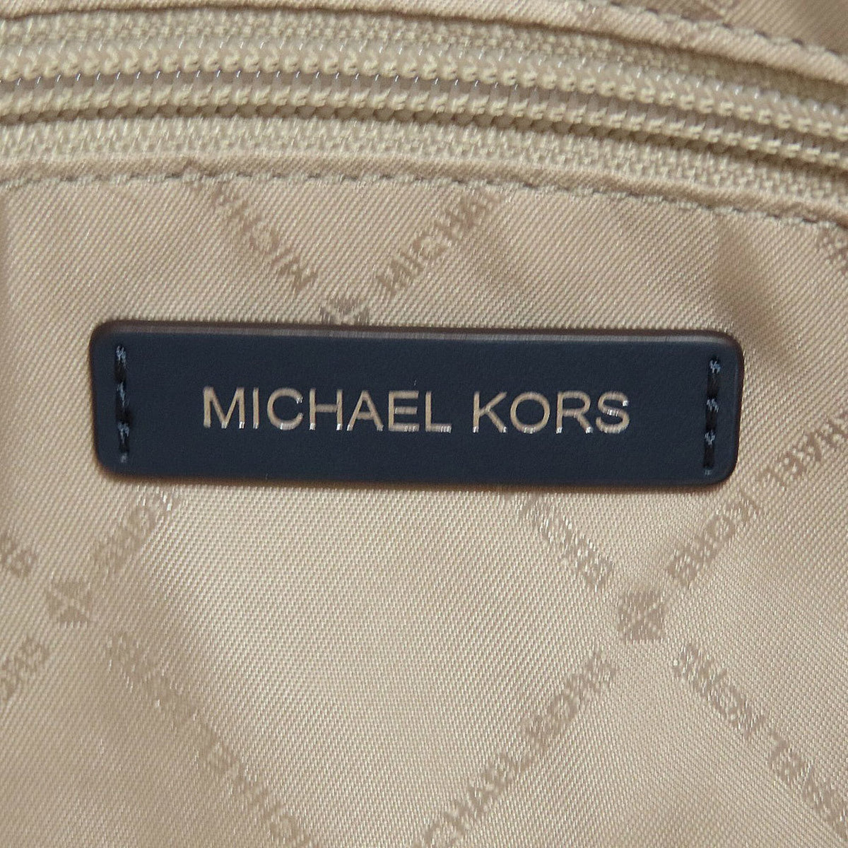 Michael Kors Navy Leather Tote Bag (Pre-Owned)