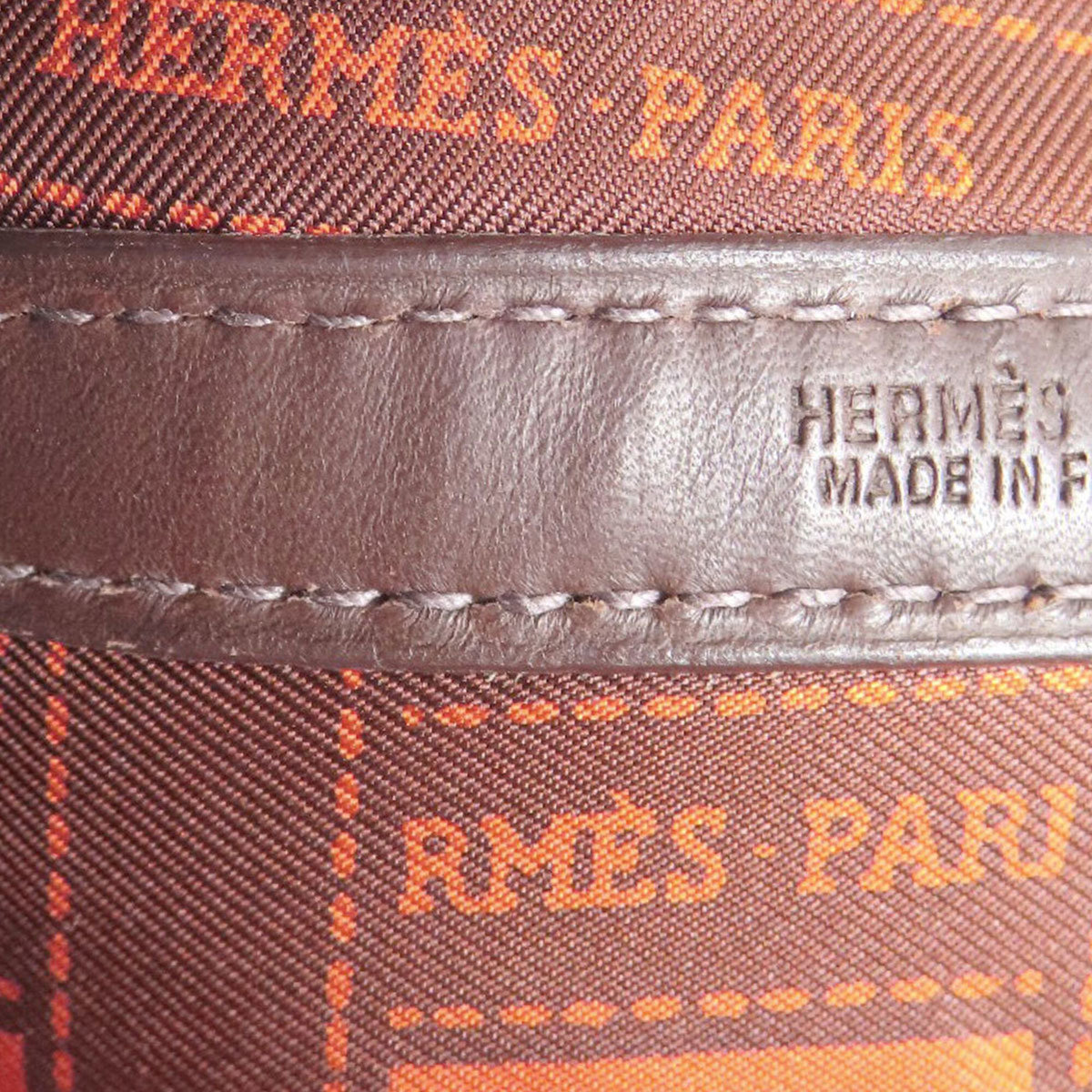 Hermes Garden Havane Swift Leather Handbag (Pre-Owned)