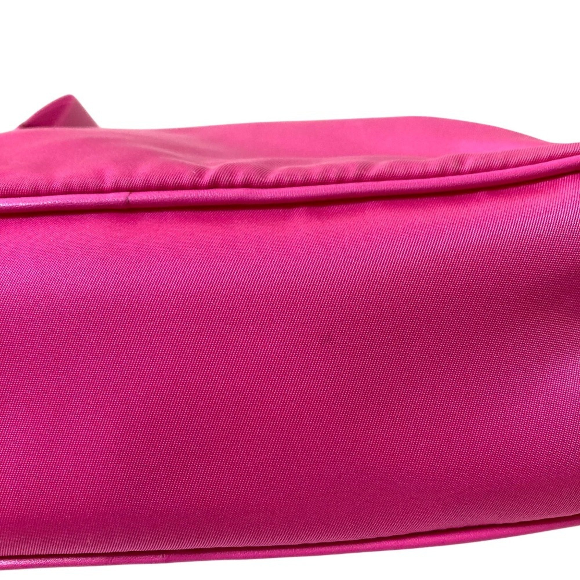 Prada Pink Nylon Canvas Shoulder Bag (Pre-Owned)