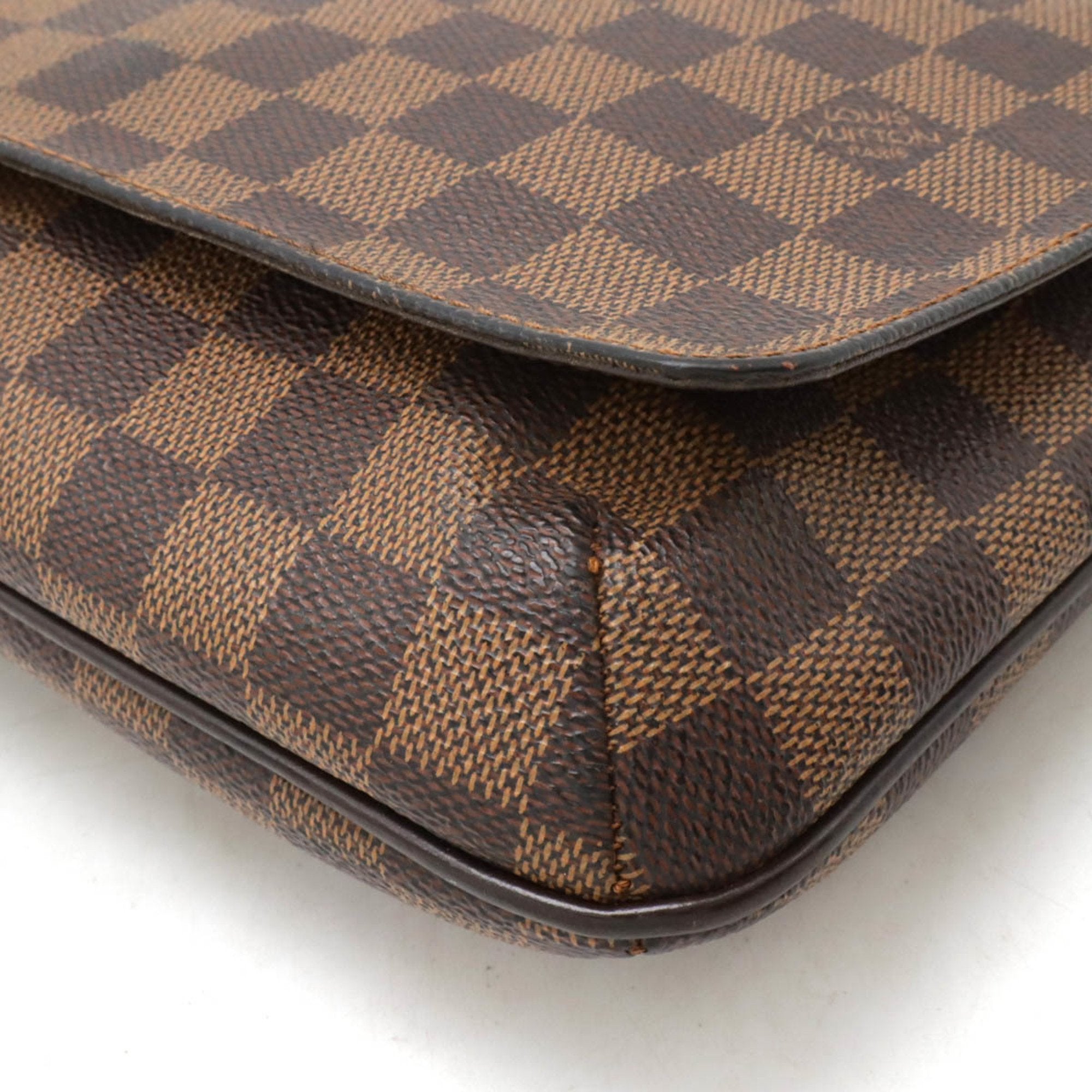 Louis Vuitton Brown Pvc Shoulder Bag (Pre-Owned)