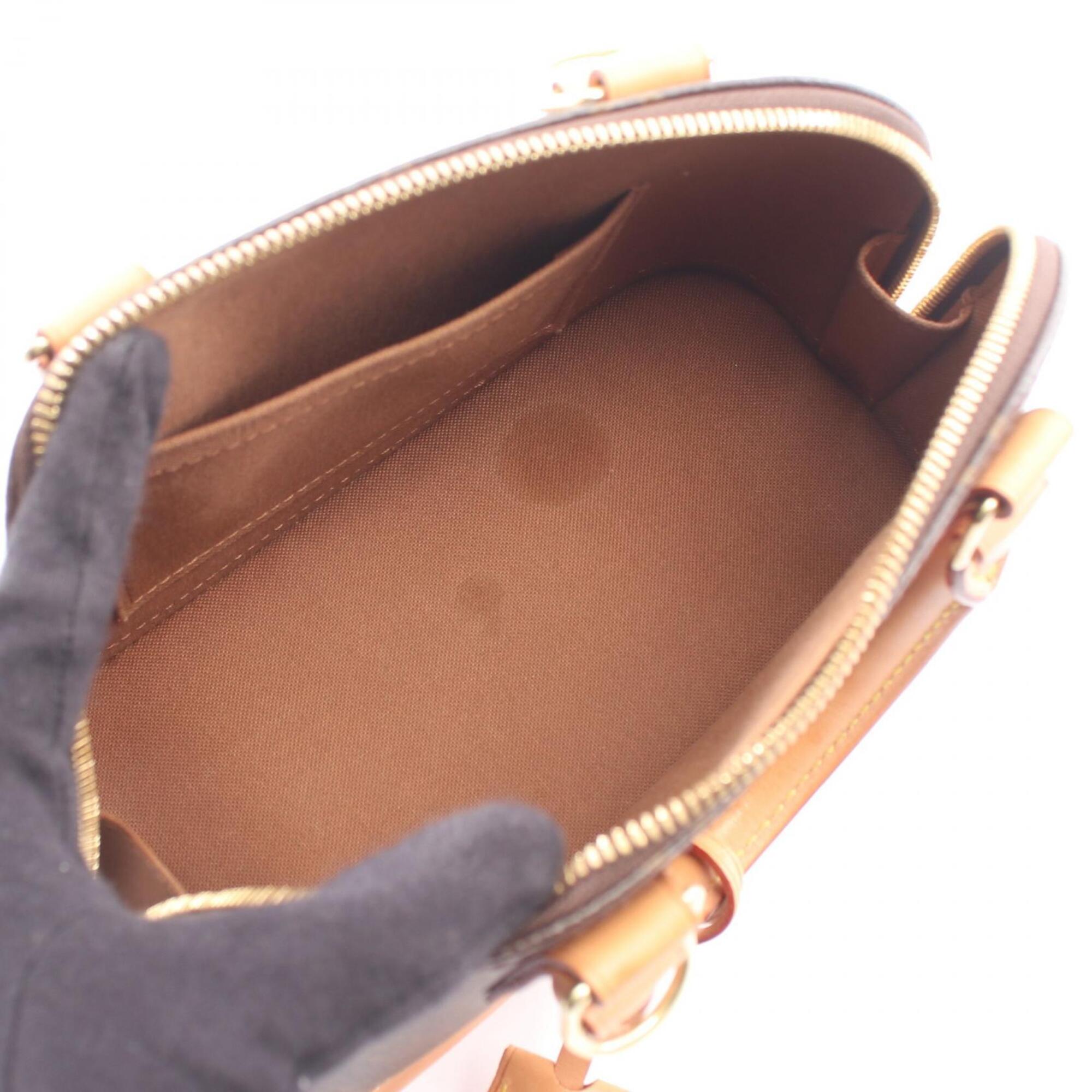 Louis Vuitton Brown Monogram Coated Canvas Leather Handbag (Pre-Owned)