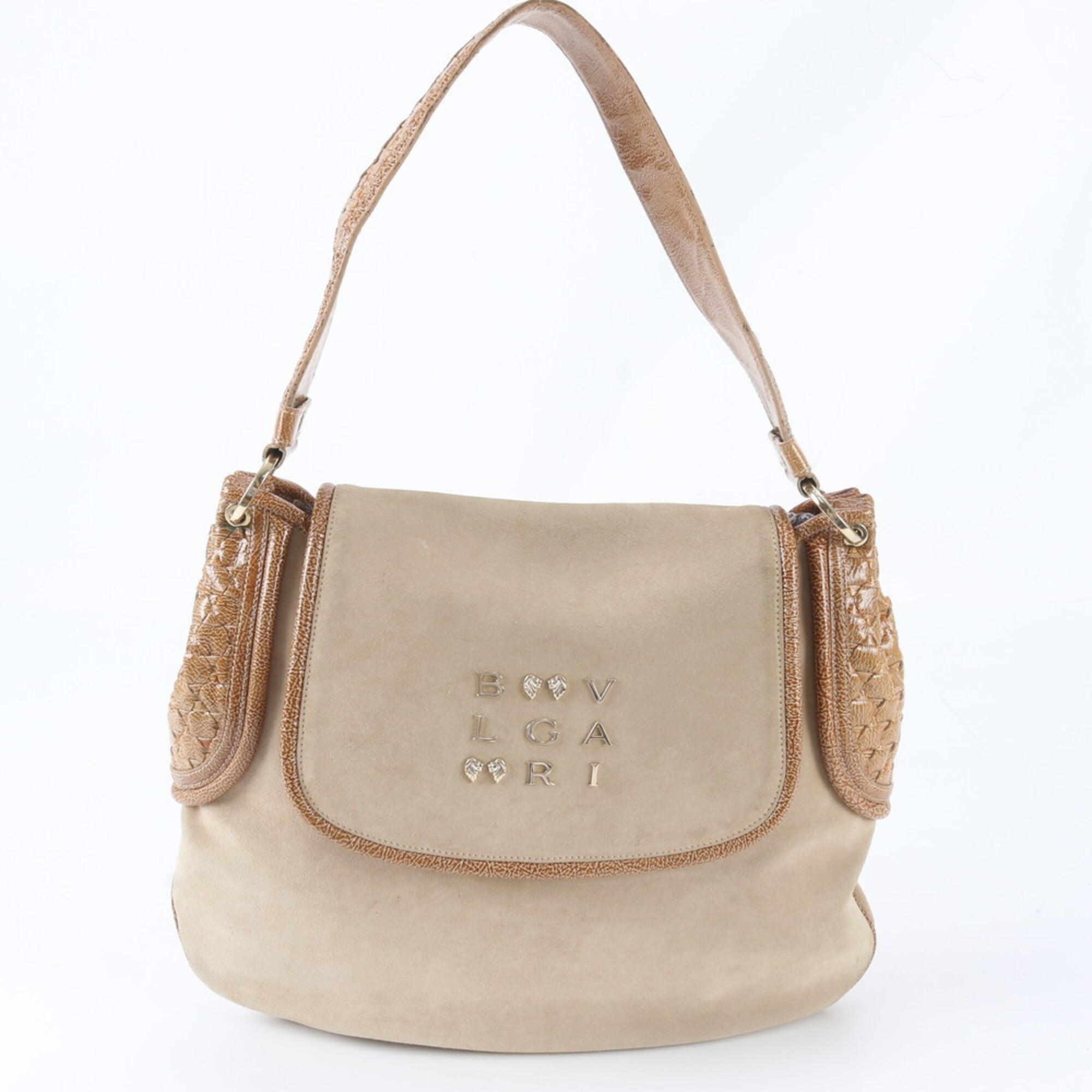 Bvlgari Beige Handbag Shoulder Bag (Pre-Owned)