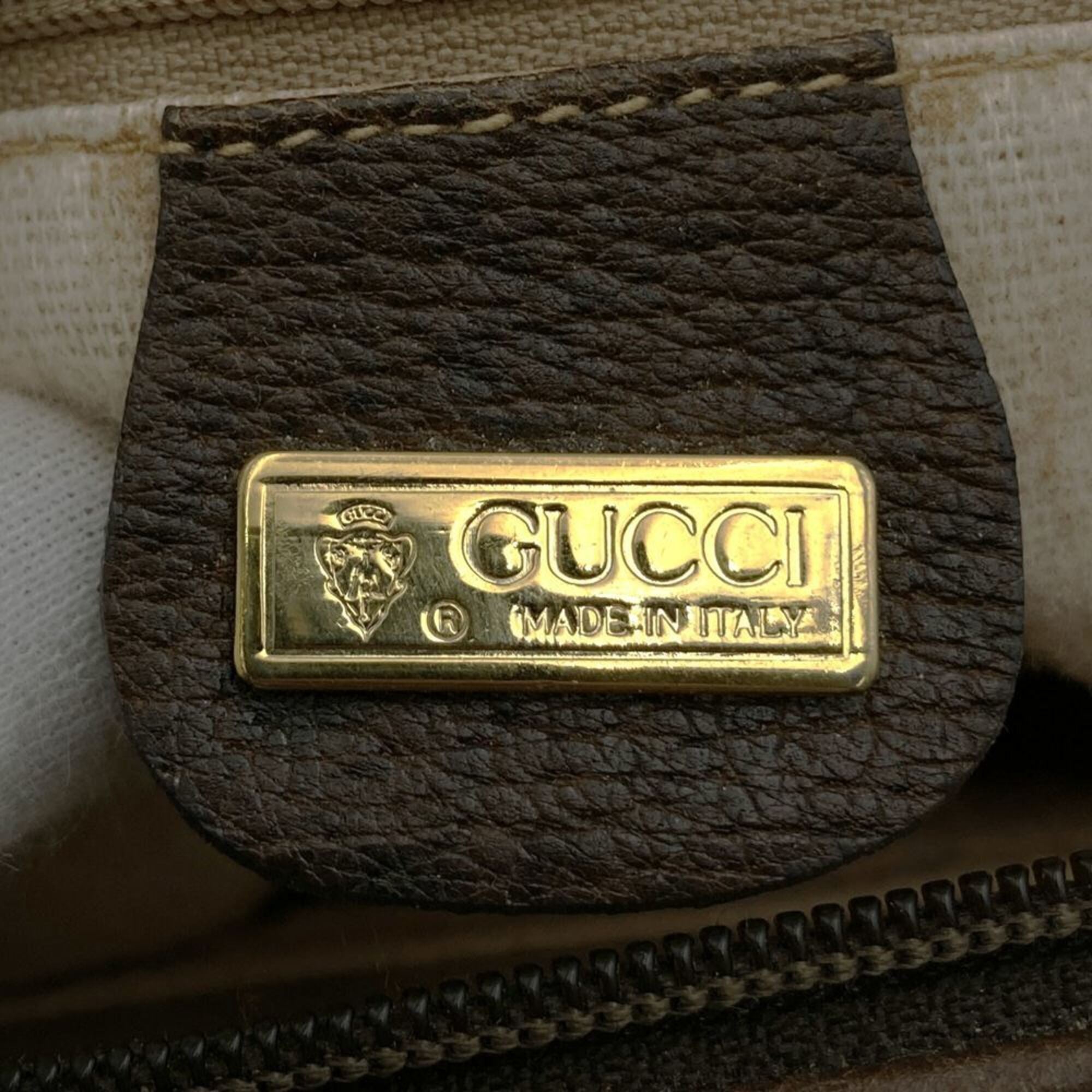 Gucci Brown Gg Supreme Canvas Handbag (Pre-Owned)