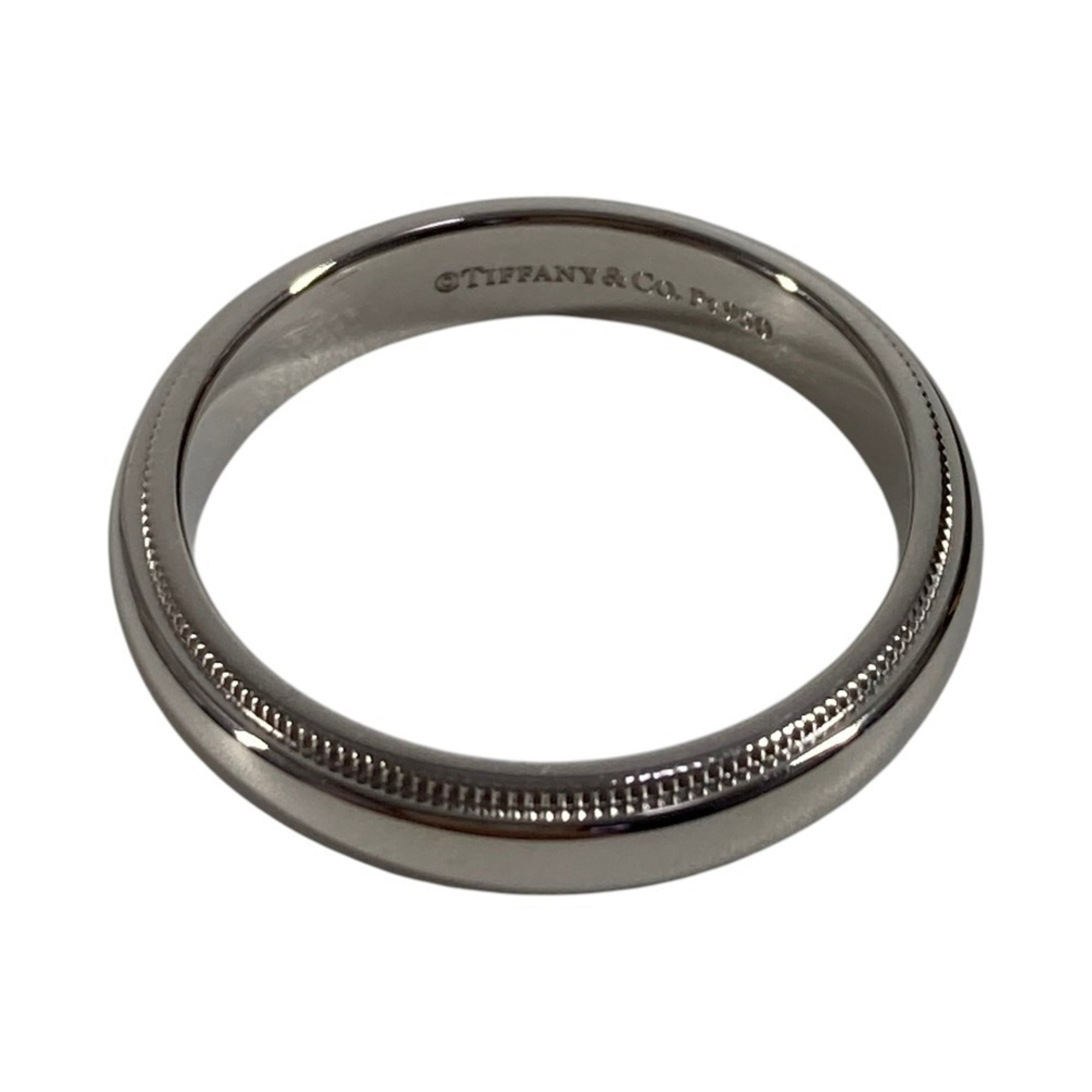 Tiffany Platinum Platinum 950 Band Ring (Pre-Owned)
