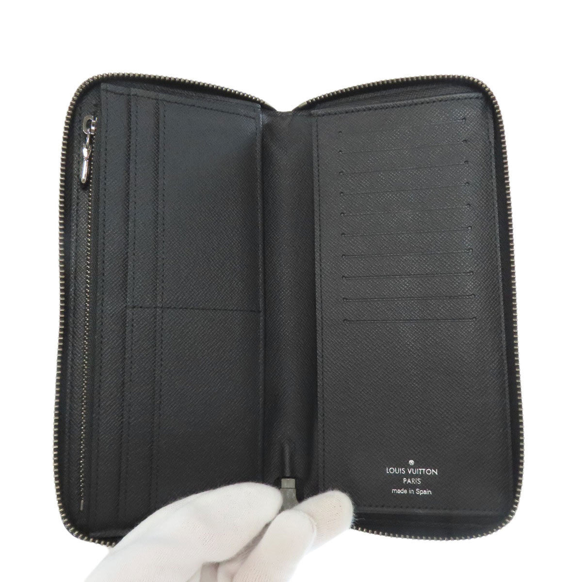 Louis Vuitton Black Monogram Eclipse Long Wallet (Bi-Fold) (Pre-Owned)