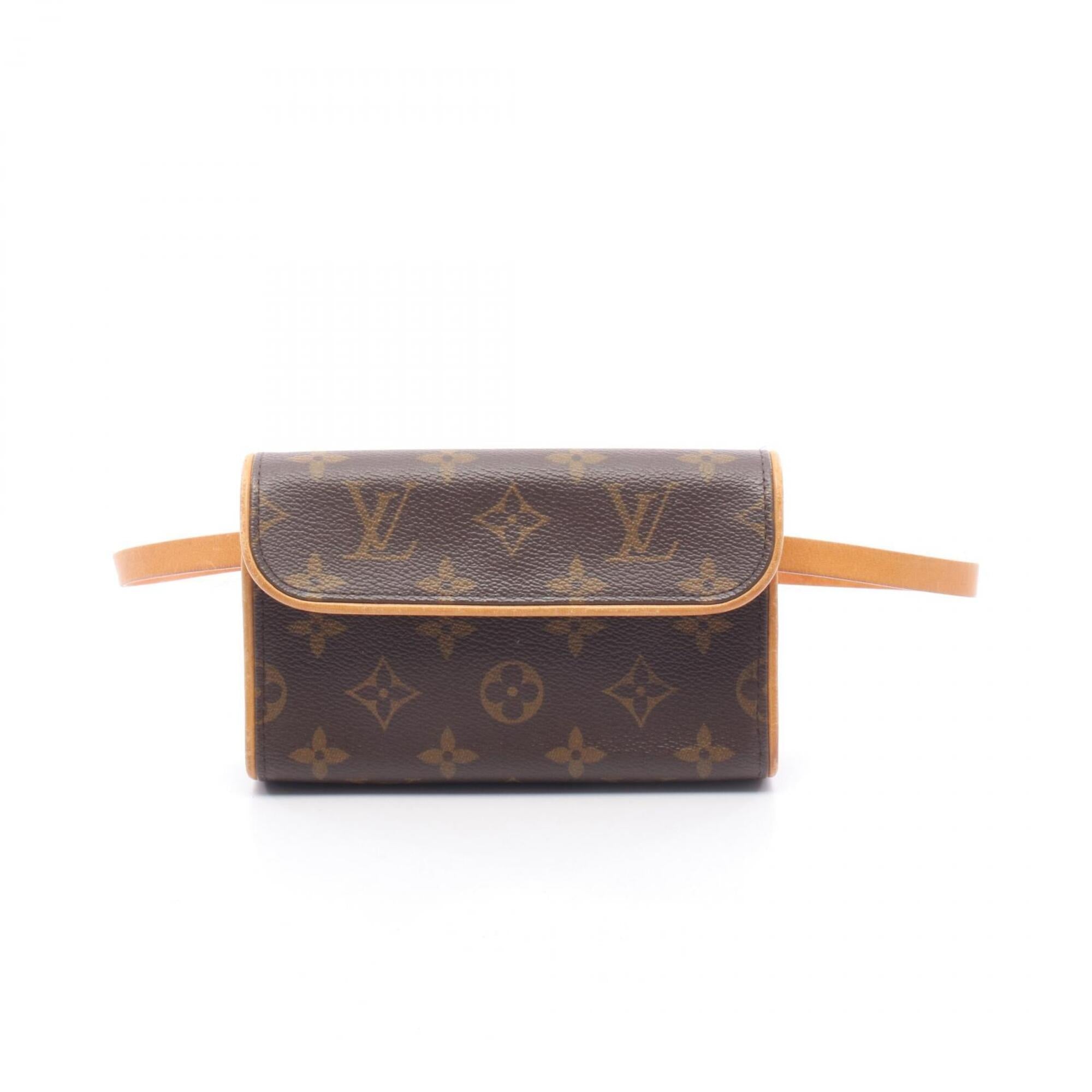 Louis Vuitton Brown Canvas Leather Fanny Pack Handbag (Pre-Owned)