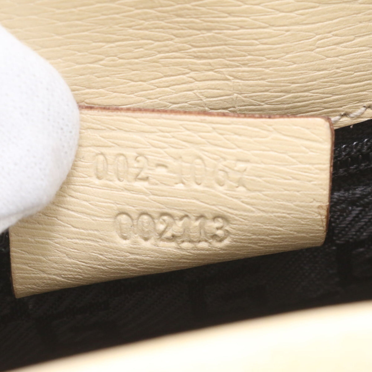 Gucci Beige Leather Handbag Shoulder Bag Tote Bag (Pre-Owned)