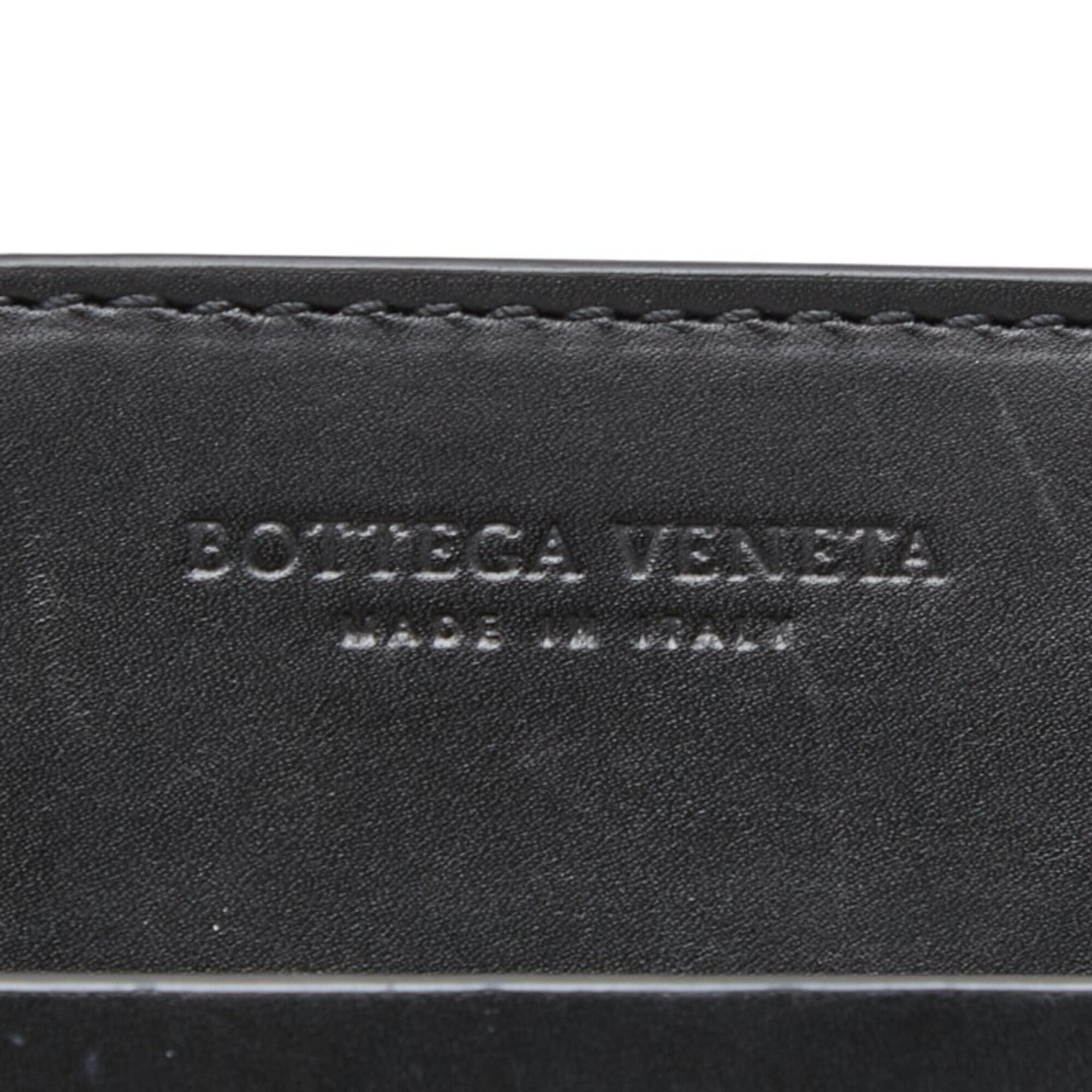 Bottega Veneta Black Blue Leather Phone Wallet (Pre-Owned)