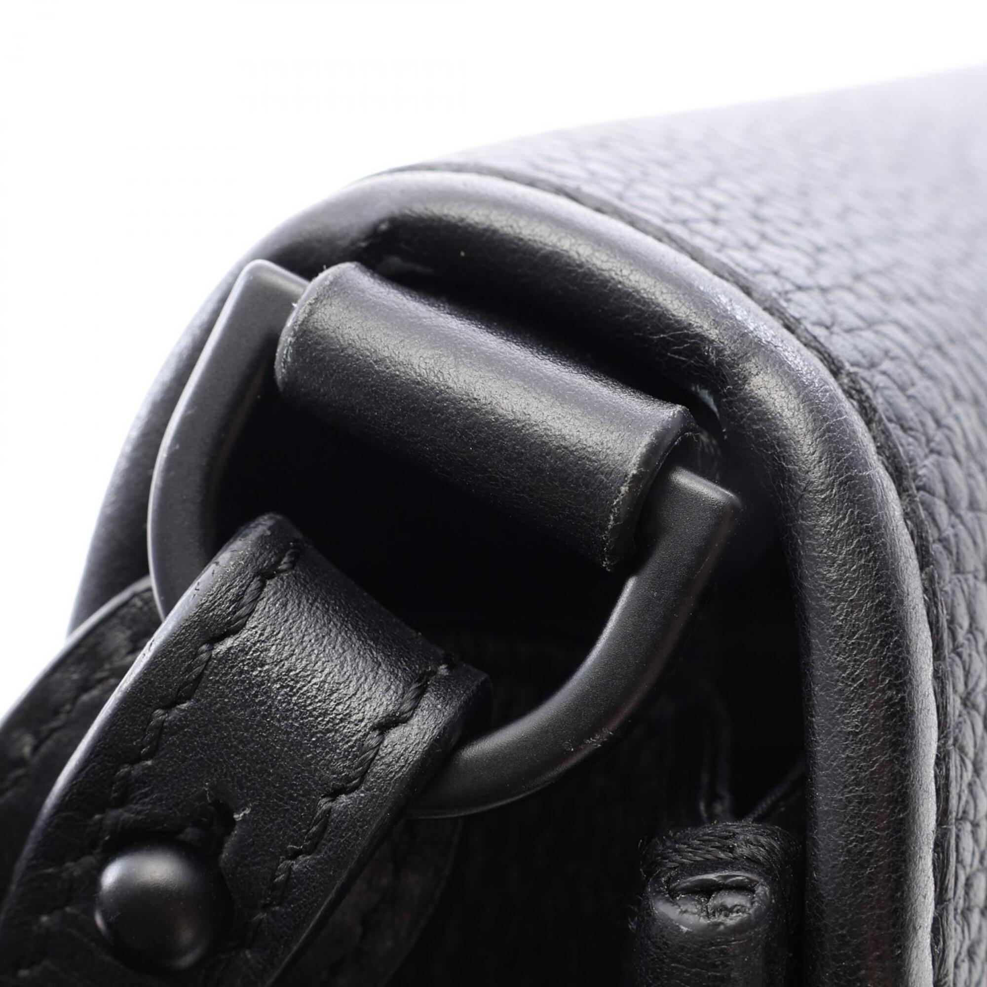 Christian Dior Black Leather Handbag Shoulder Bag (Pre-Owned)