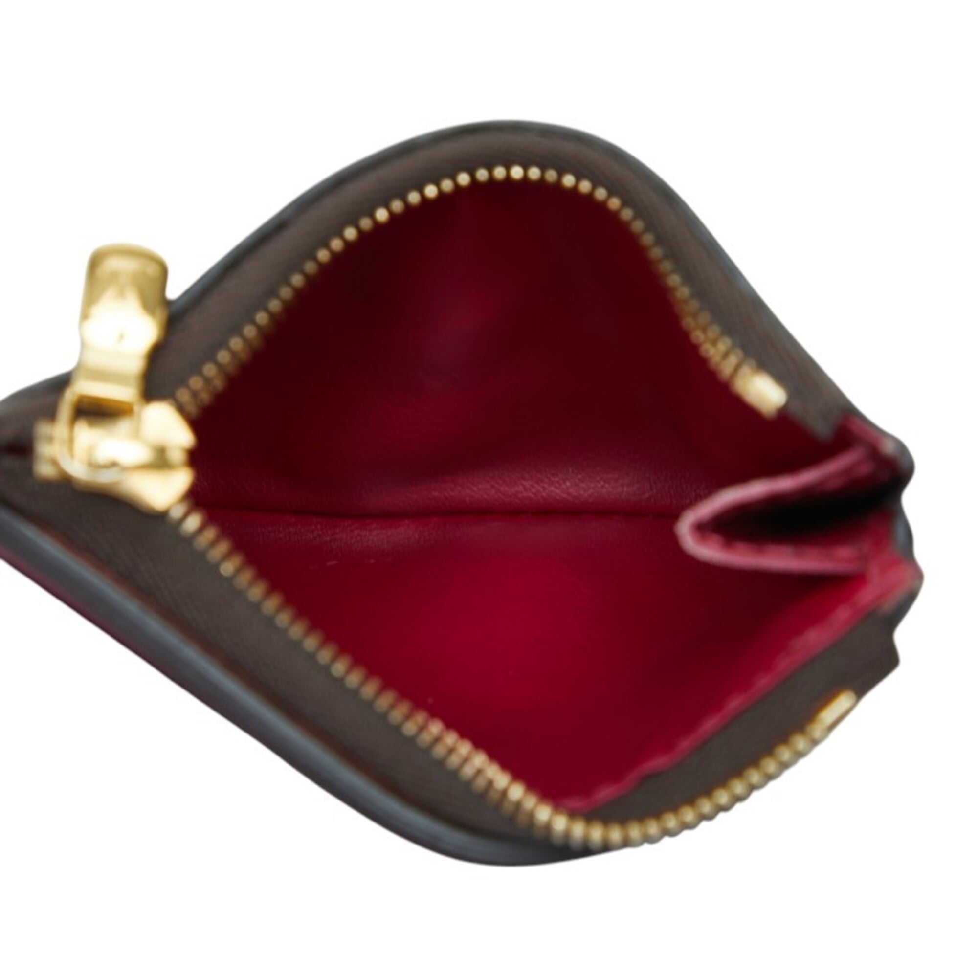 Louis Vuitton Brown Fuchsia Pink Pvc Leather Wallet (Tri-Fold) (Pre-Owned)