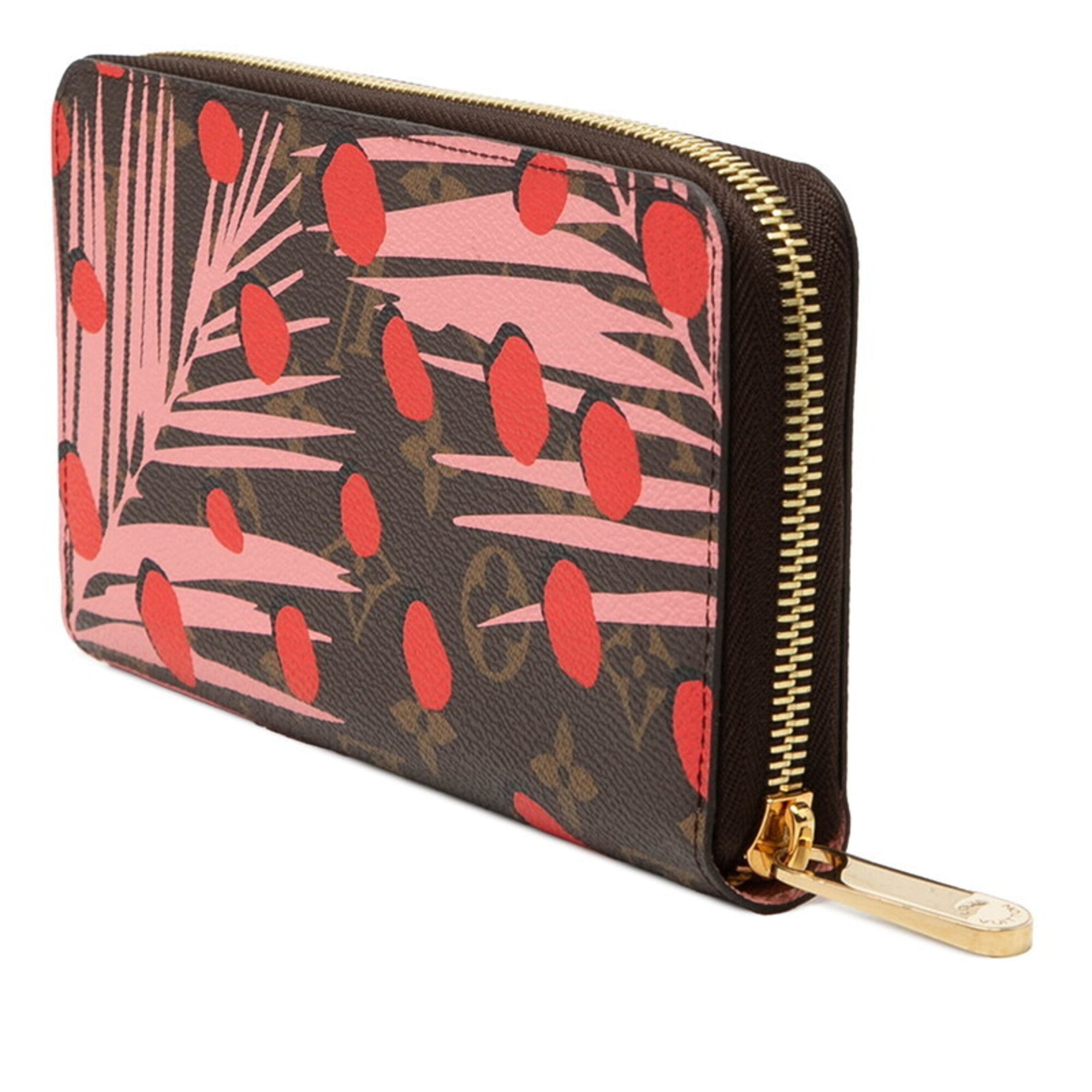 Louis Vuitton Brown Pink Pvc Long Wallet (Bi-Fold) (Pre-Owned)