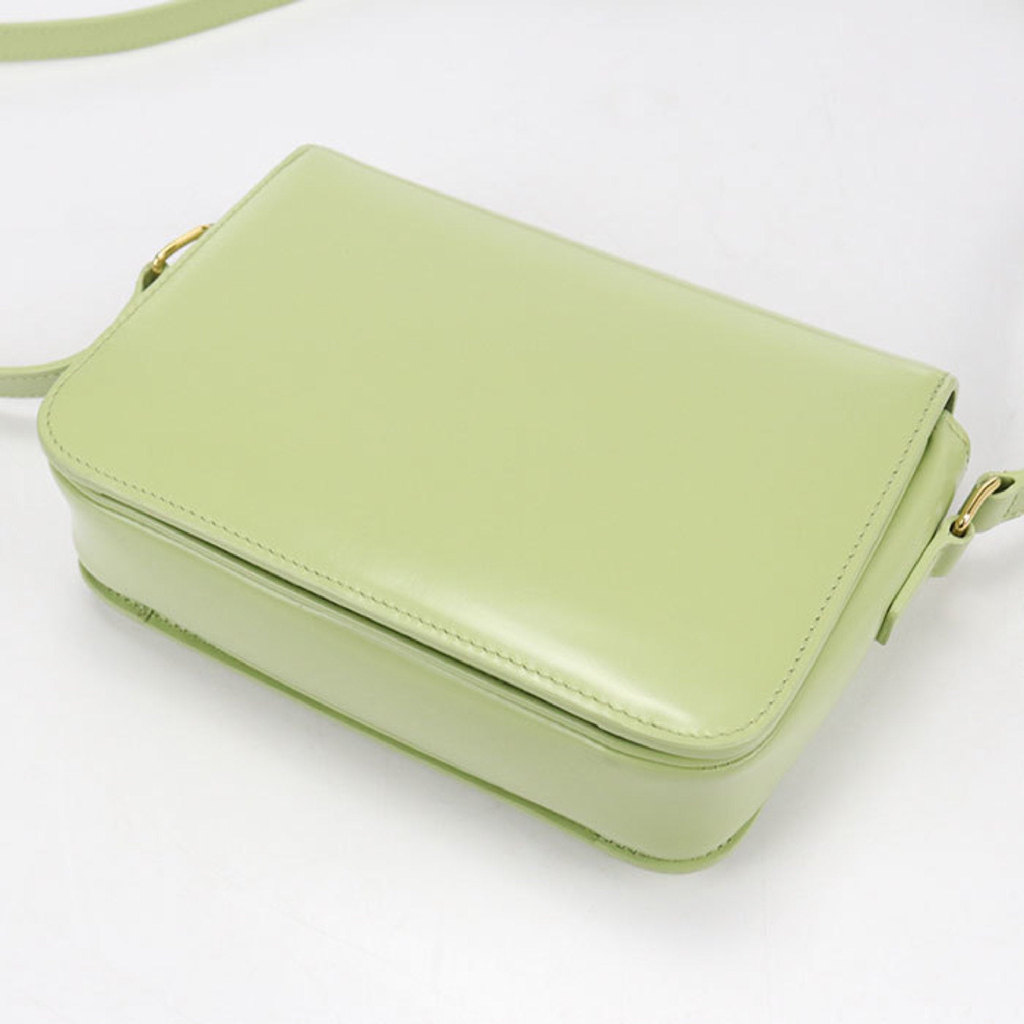 Celine Green Leather Shoulder Bag (Pre-Owned)